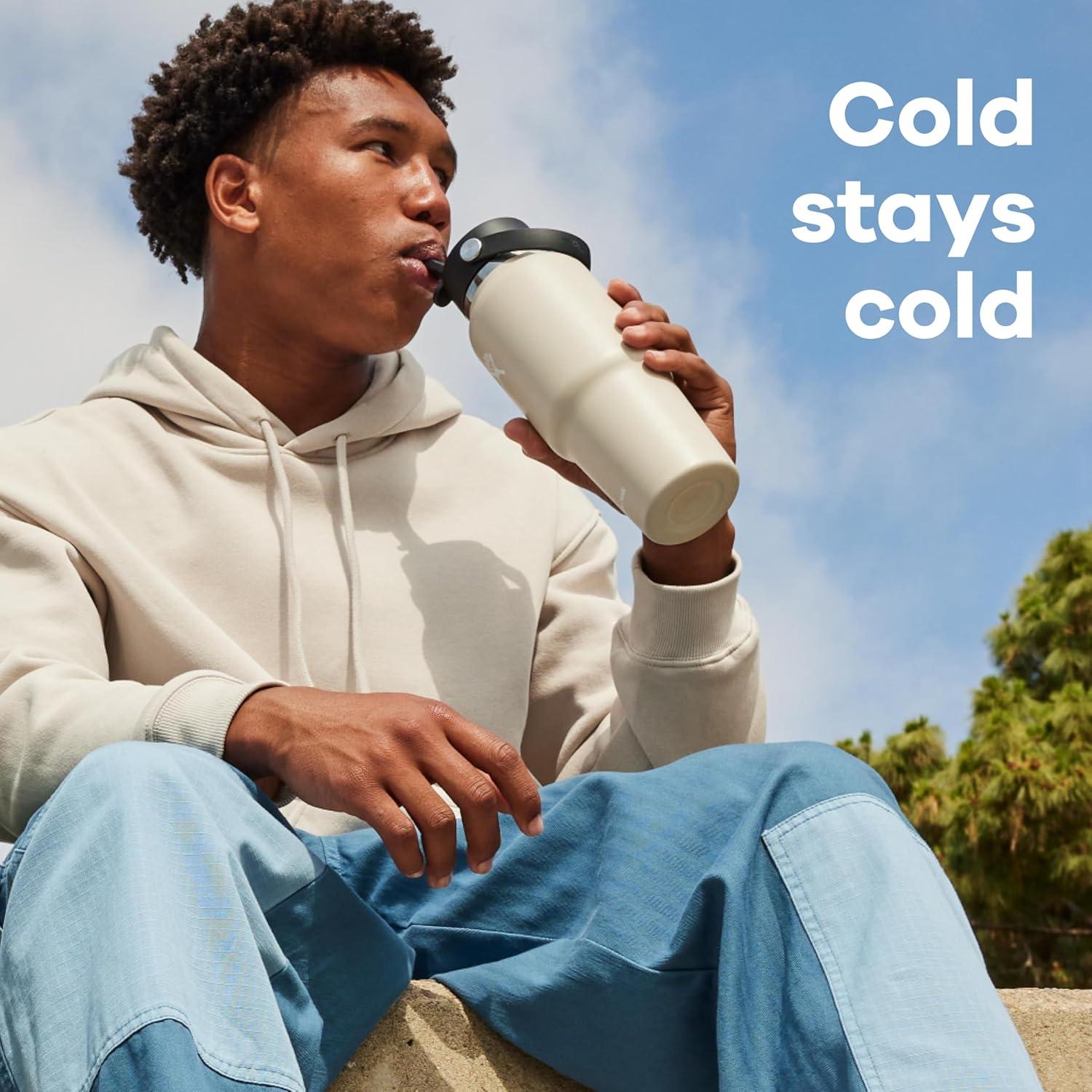 Hydro Flask 32oz Wide Mouth Flex Straw Travel Bottle - Agave