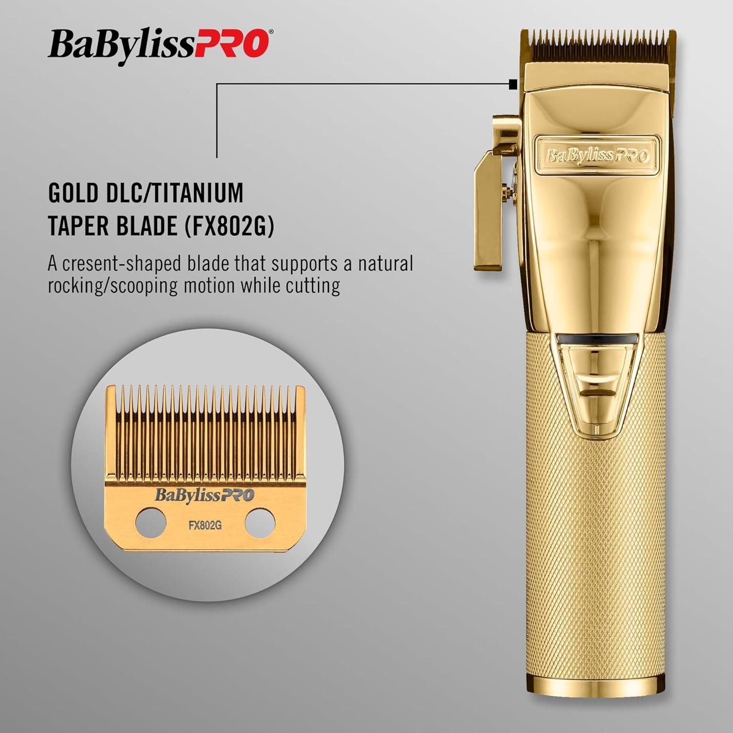 BaBylissPRO GOLDFX+ All-Metal Electric Shaver