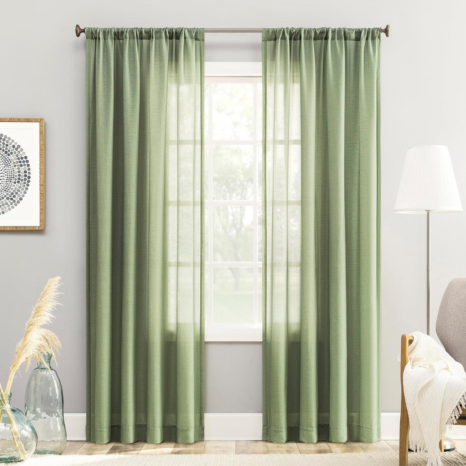 No. 918 Light Filtering Semi-Sheer Amalfi Rod Pocket Curtain Panel