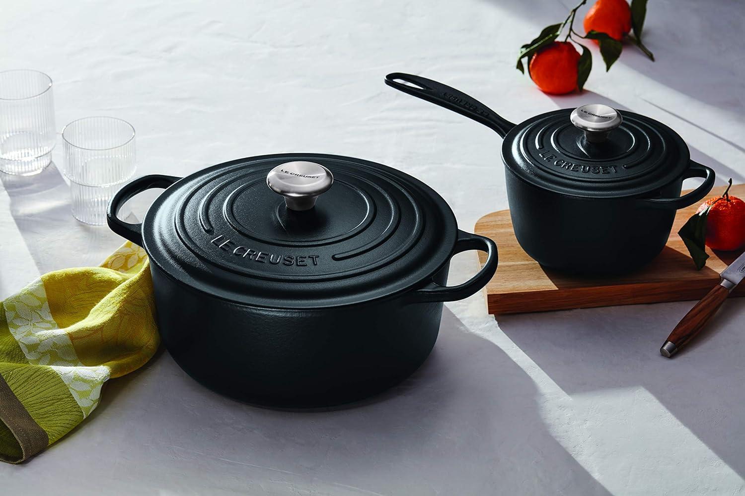 Le Creuset ® Signature 7.25-Qt. Licorice Black Enameled Cast Iron Dutch Oven