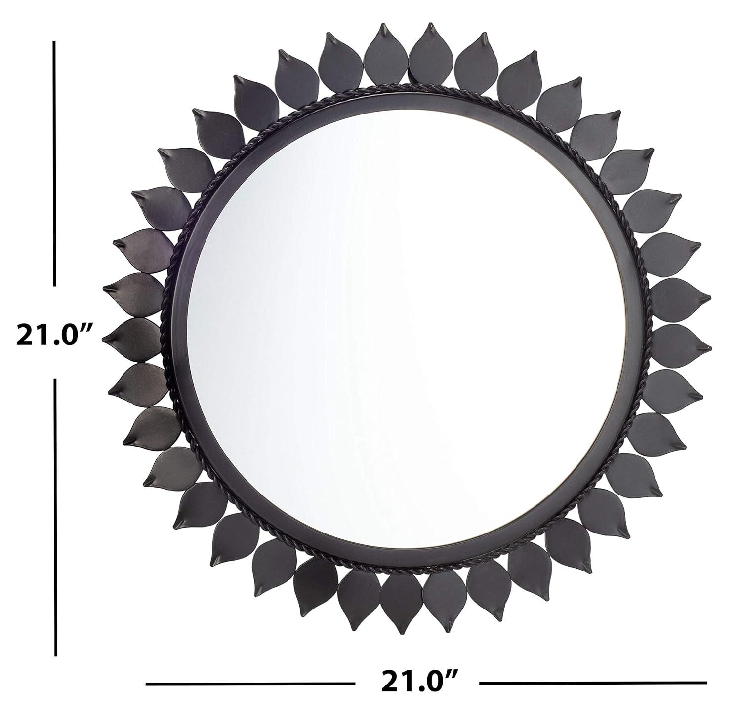 Nally Mirror - Matte Black - Safavieh