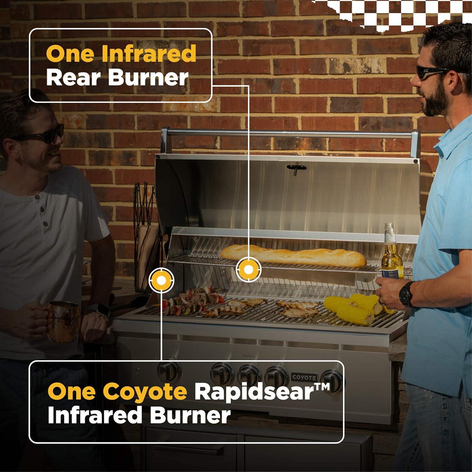 Coyote Grills 3 - Burner Built-In Infrared Gas Grill