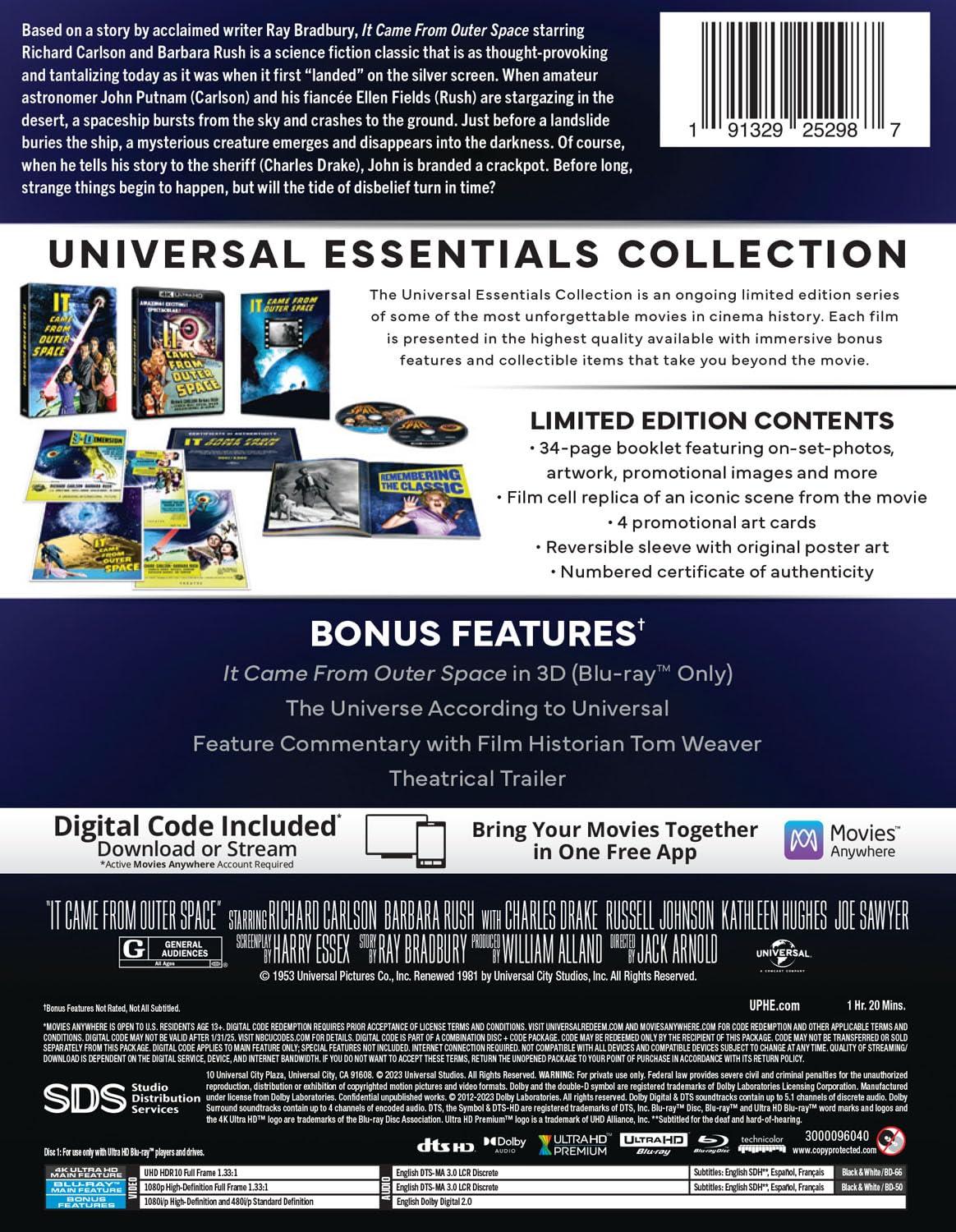 It Came from Outer Space - Universal Essentials Collection (4K Ultra HD + Blu-ray (70th Anniversary)) [UHD]