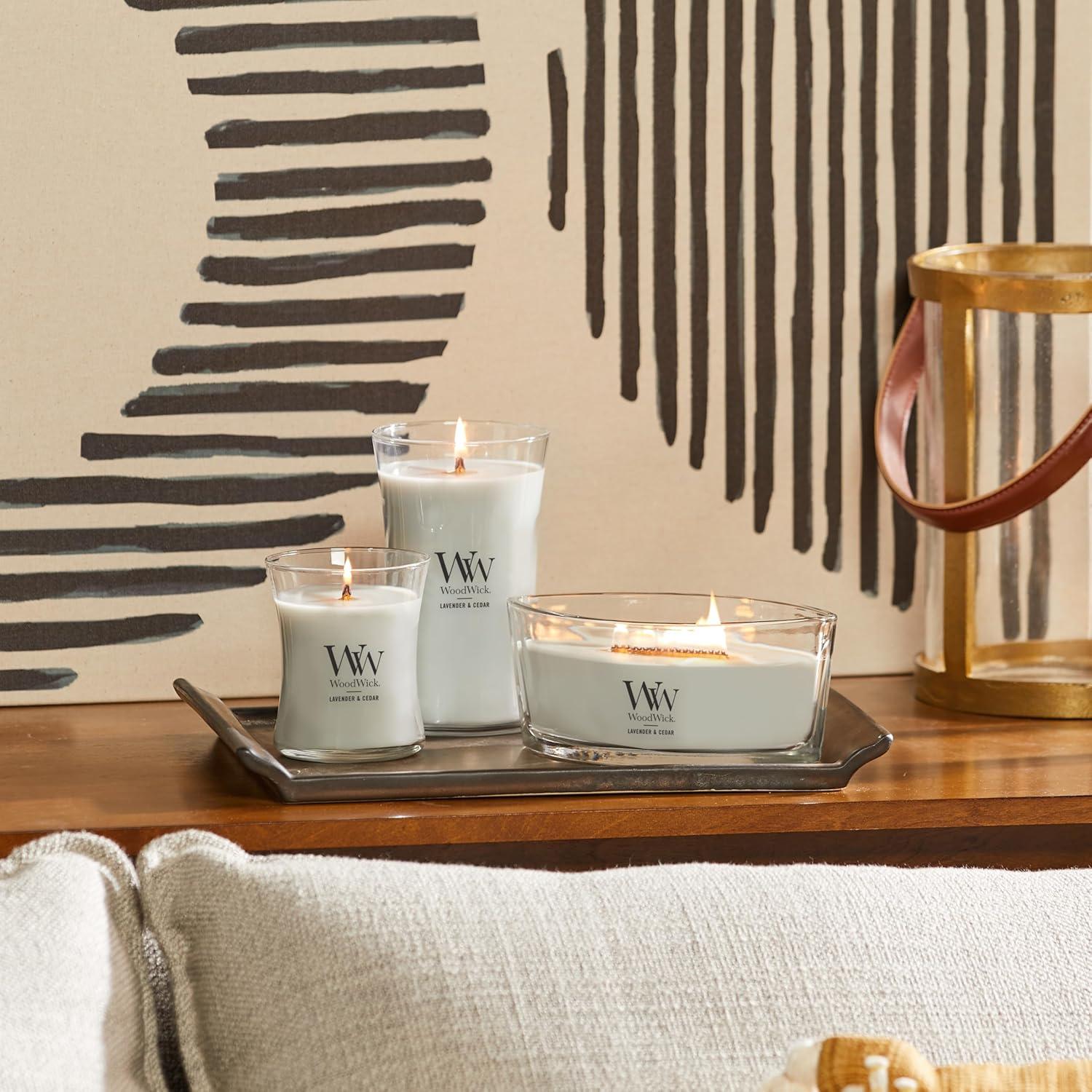WoodWick Lavender & Cedar - Ellipse Candle