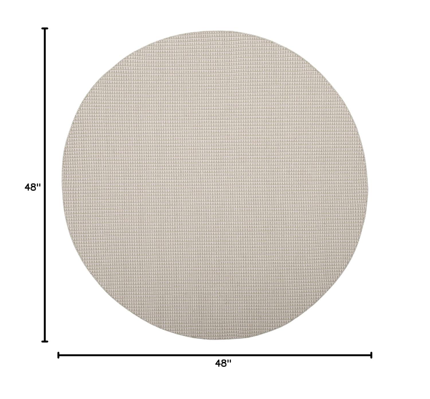 Montauk MTK340 Hand Woven Indoor Accent Rug - Ivory/Green - 4' Round - Safavieh