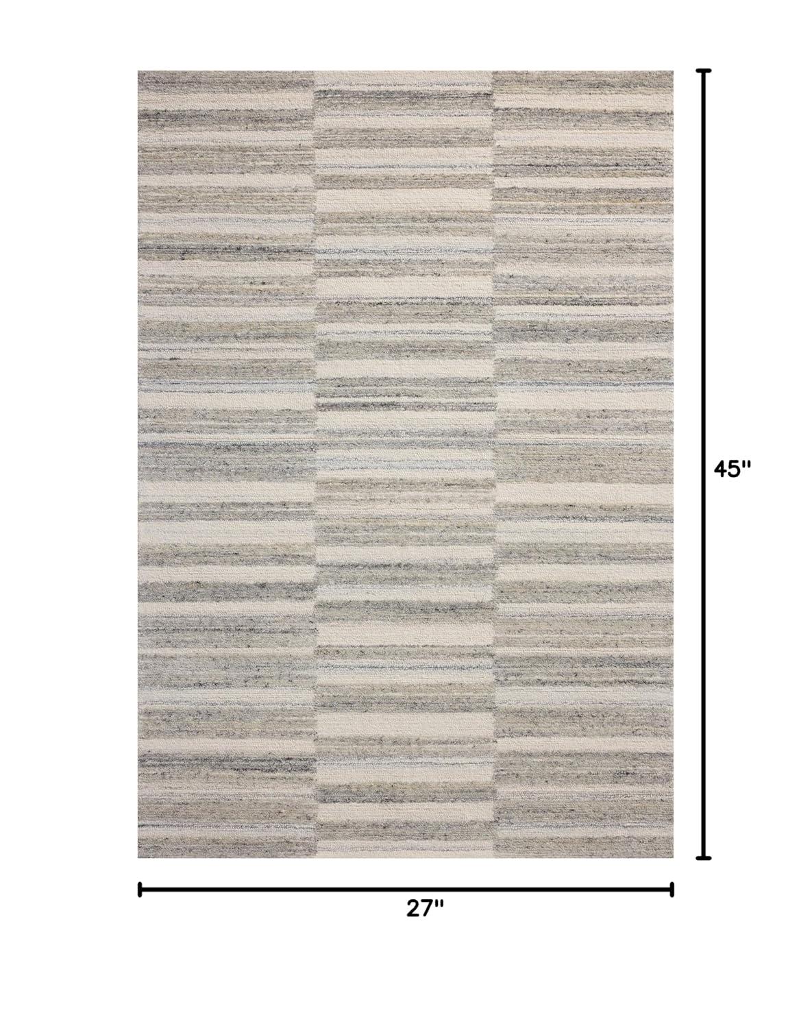 Magnolia Home by Joanna Gaines x Loloi Rae Stone / Ivory Area Rug