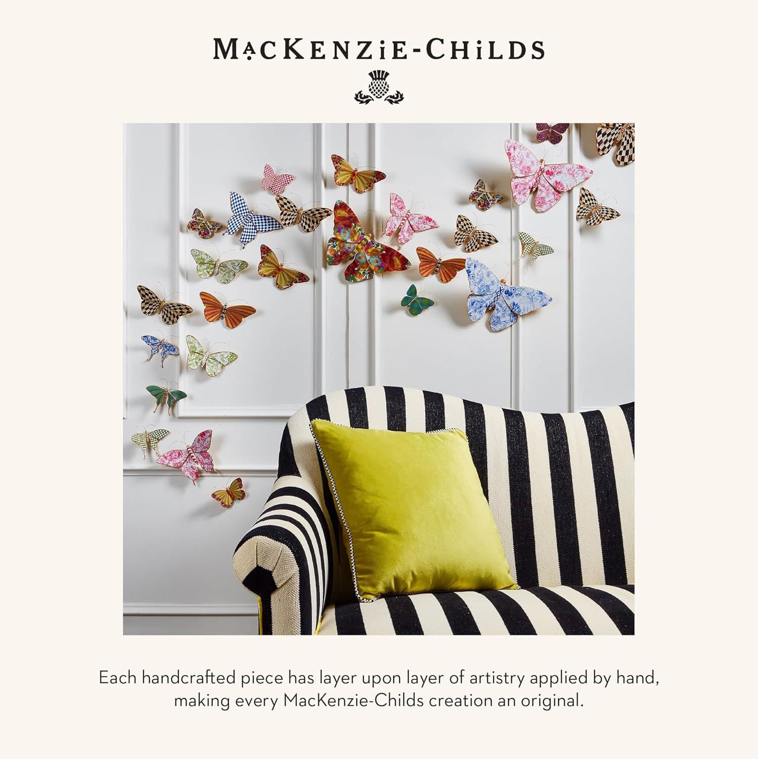MacKenzie-Childs Courtly Check® Butterfly Duo Wall Decor 2 - Piece Set