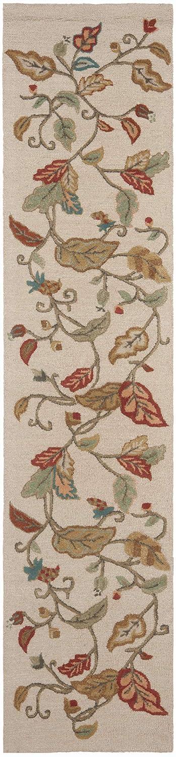 Martha Stewart Autumn Woods - MSR3611 - Indoor Hand Tufted Runners - Persimmon Red - 2'3"x10'