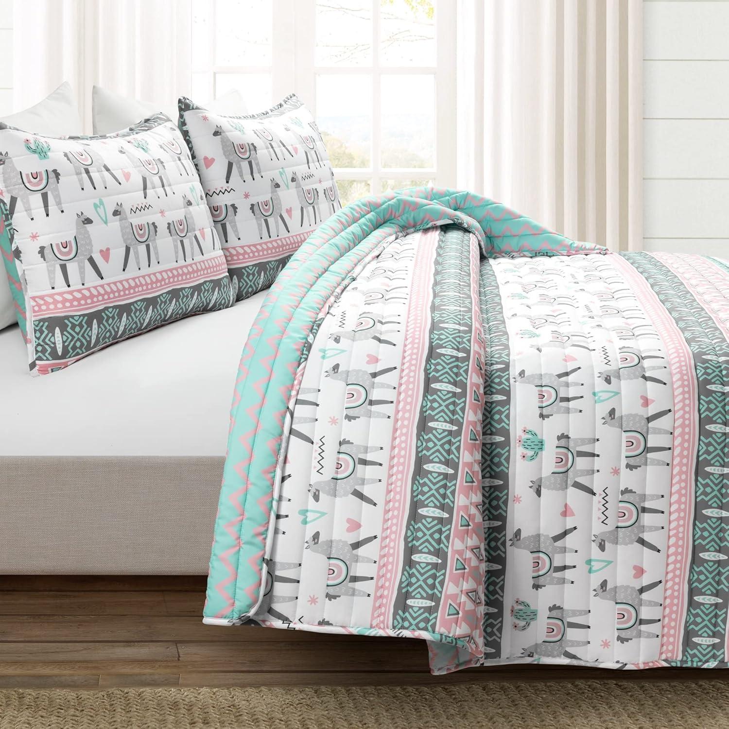 Lush Decor White Reversible 3 Piece Duvet Cover