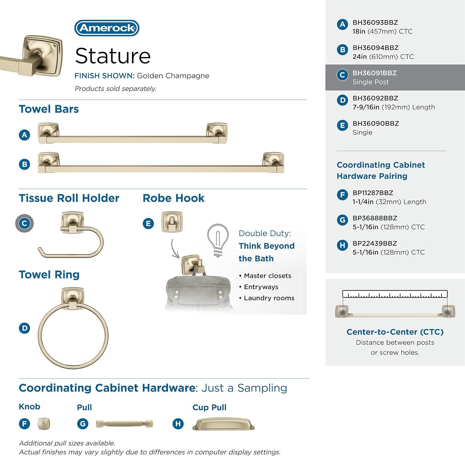 Stature Wall Mount Toilet Paper Holder