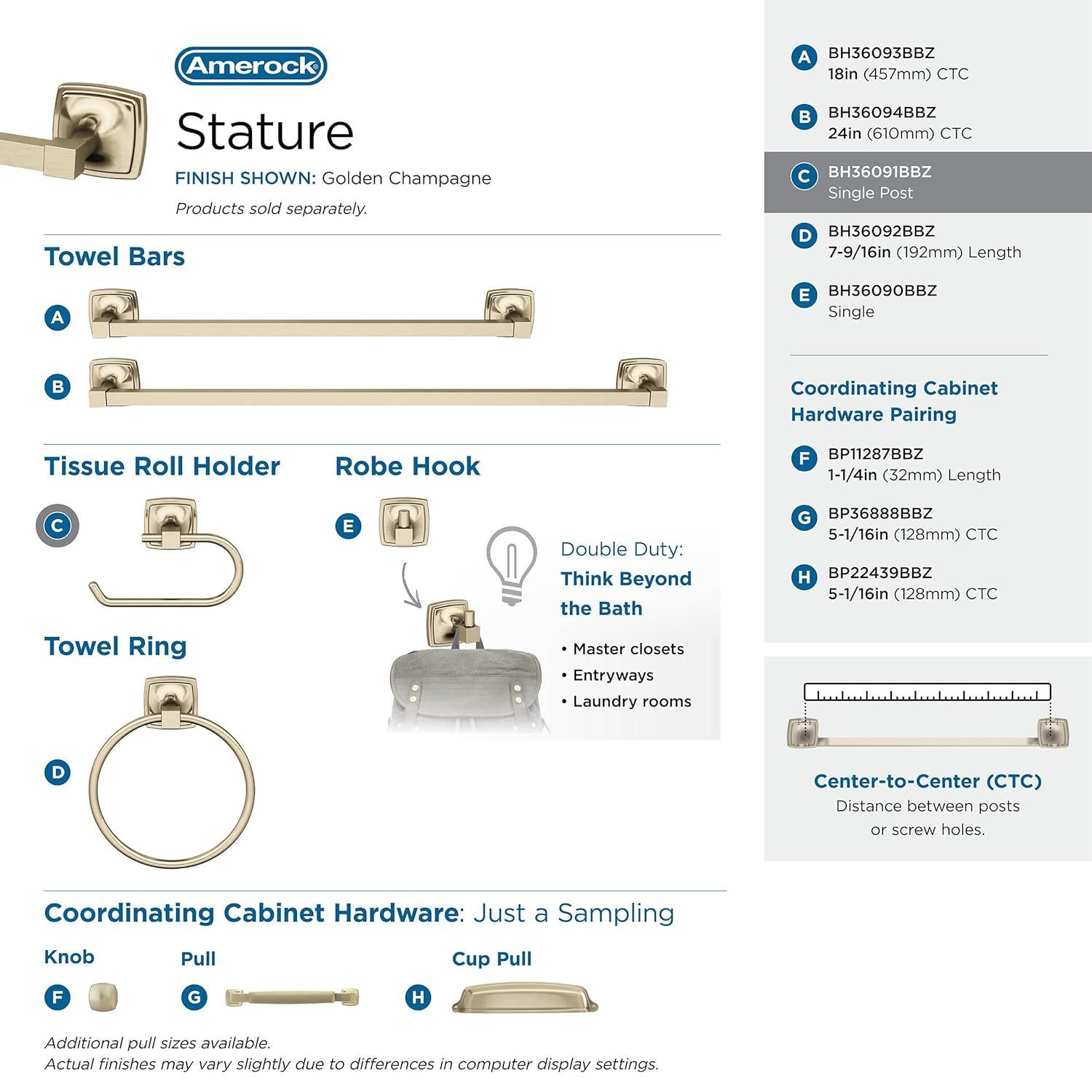 Stature Wall Mount Toilet Paper Holder