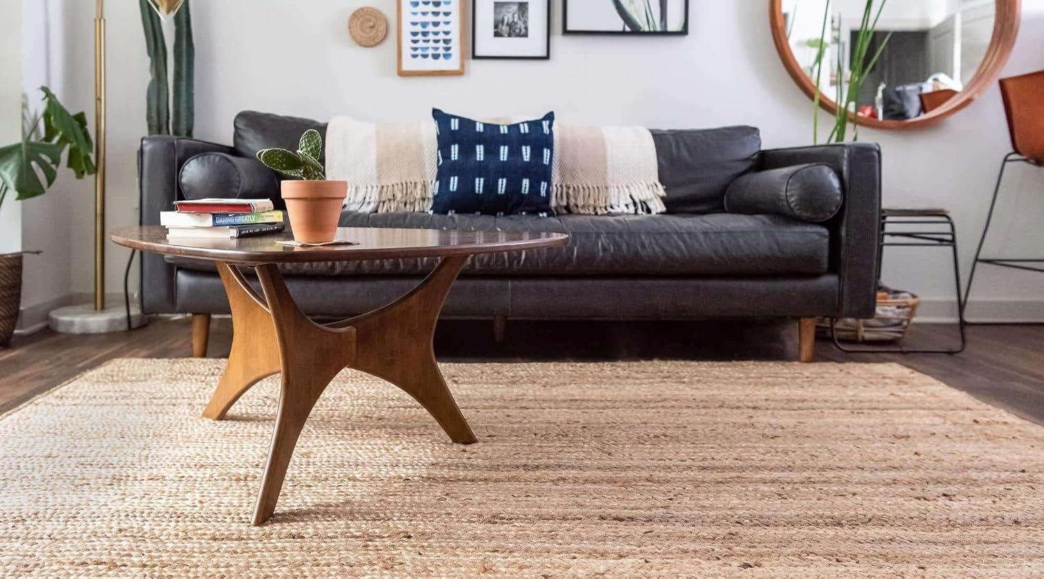 Unique Loom 8'x11' Braided Jute Dhaka Natural Indoor Area Rug