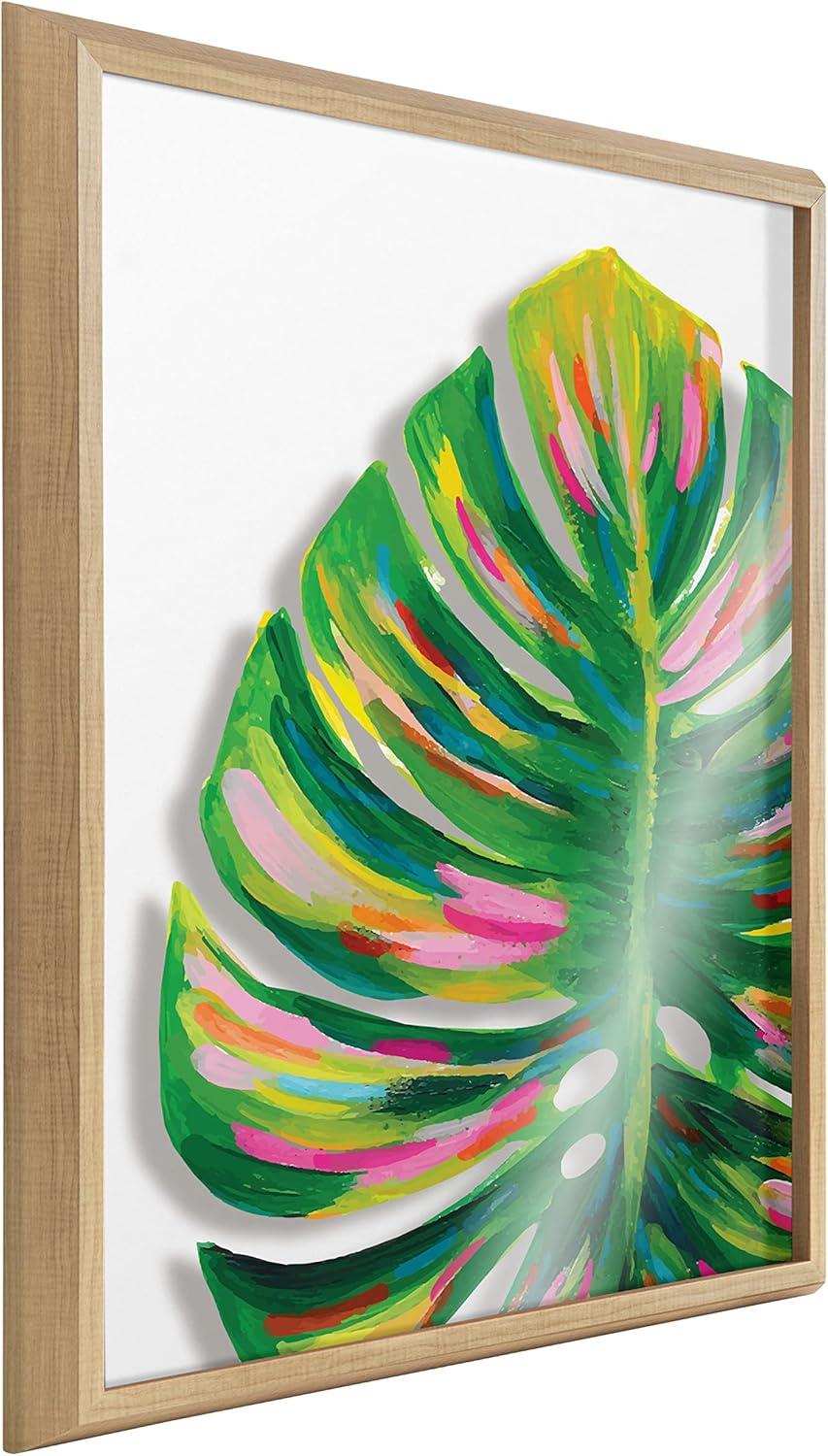 Kate and Laurel Blake Monstera Framed Printed Art by Jessi Raulet of Ettavee