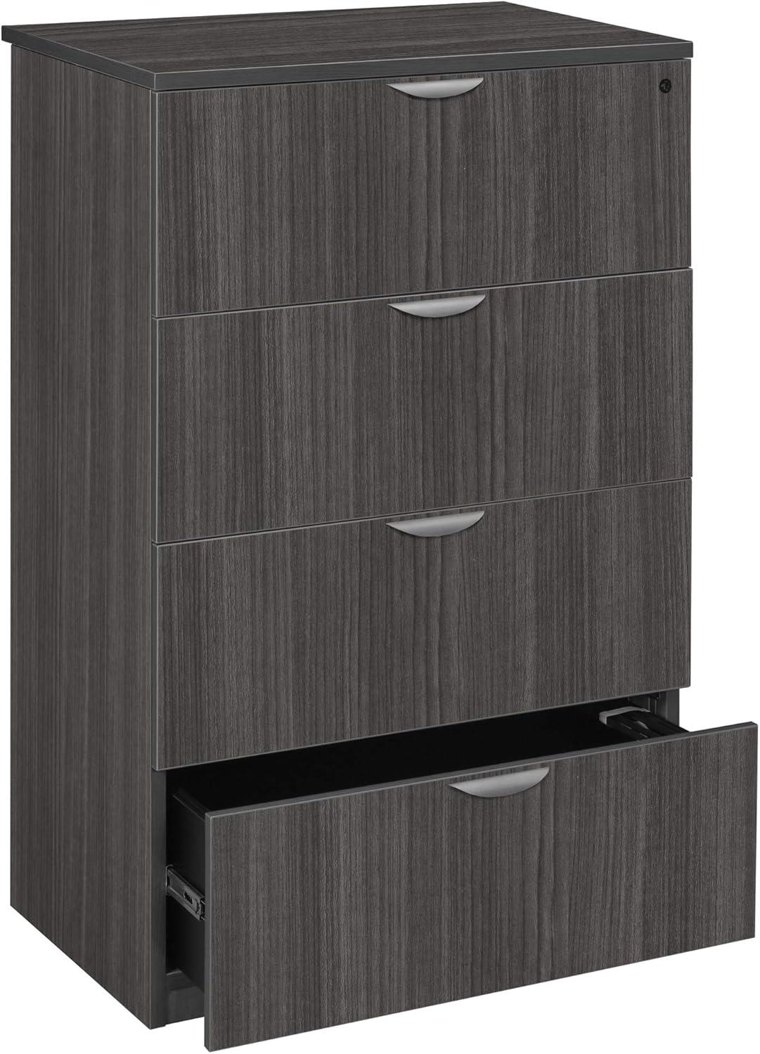 Legacy 4-Drawer Lateral File- Ash Grey