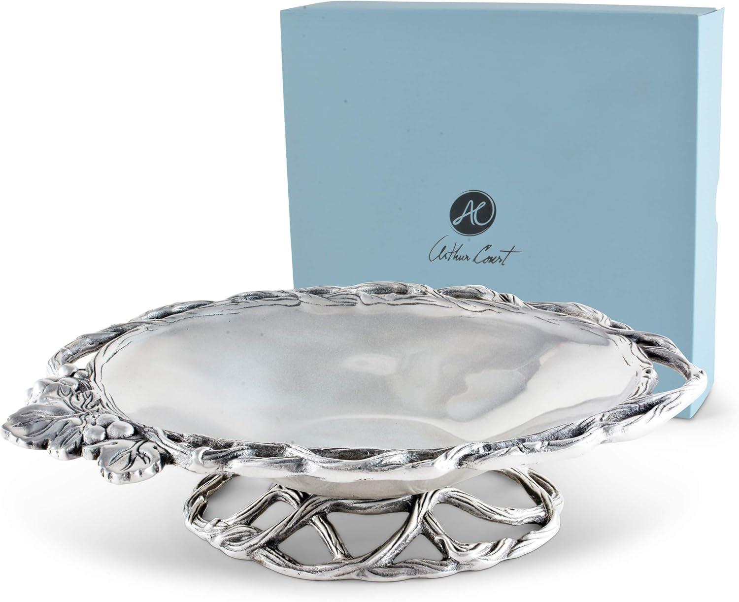 Arthur Court Grape Aluminum Oval Serving Dish