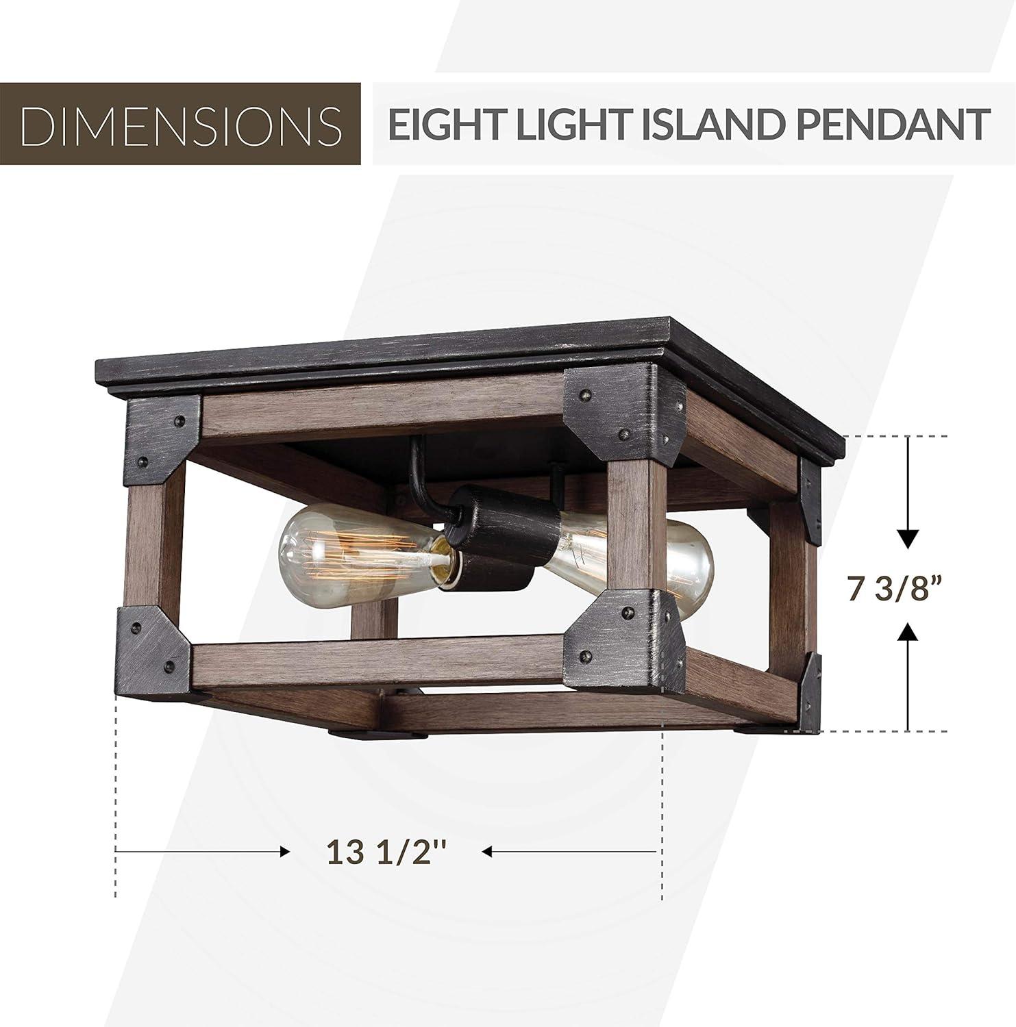 Dunning Stardust Two-Light Flush Mount Ceiling Fixture