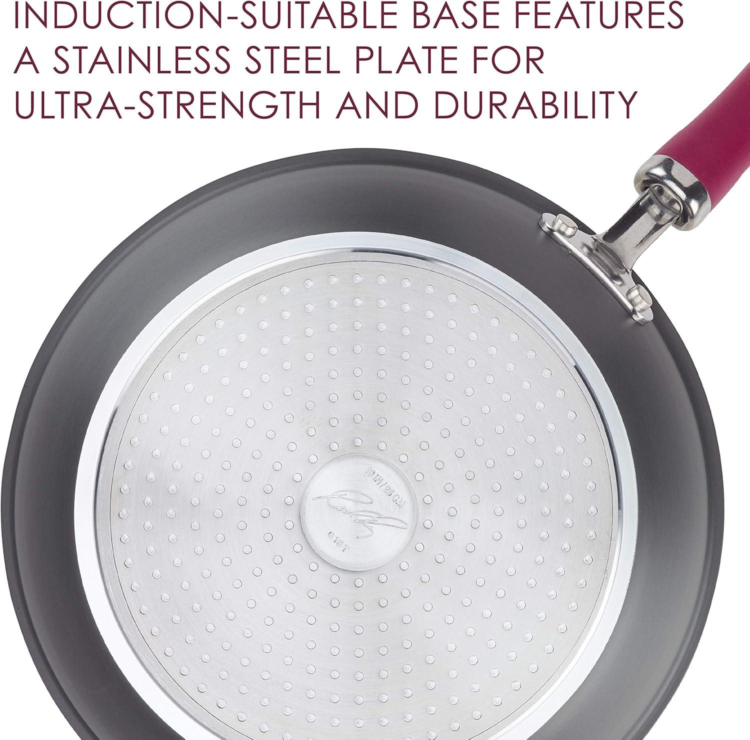 Rachael Ray Rachael Ray Create Delicious Hard Anodized Nonstick Cookware Induction Pots and Pans Set, 11 Piece