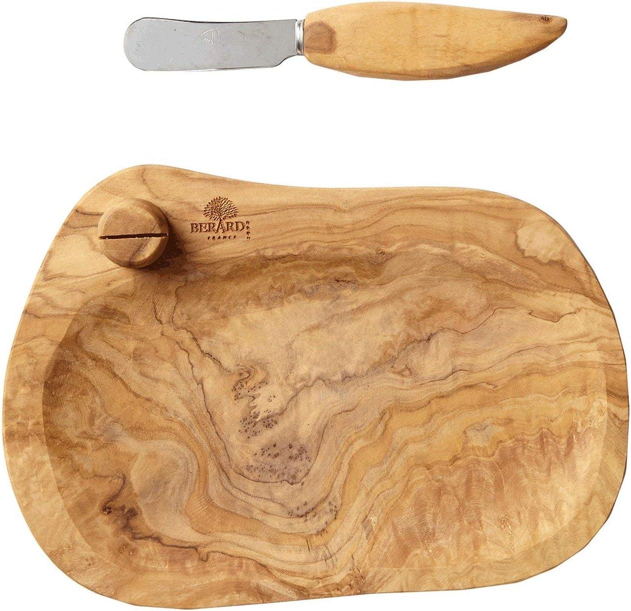 Berard France Olive Wood Butter Dish