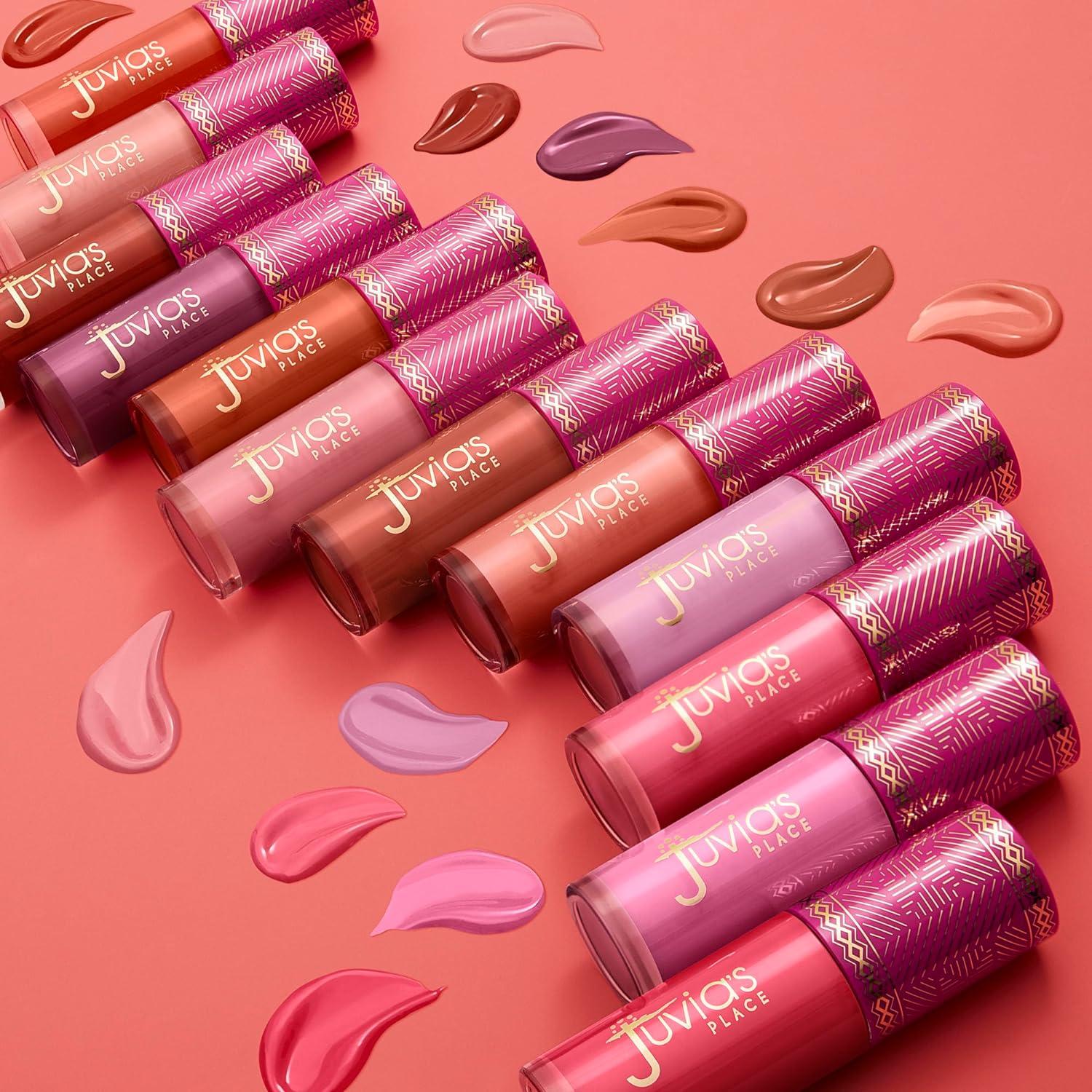 Juvia's Place Blushed Liquid Blush BlushLily - Dewy Tint Cheeks Makeup Glow Pigment Effortless Beauty Long Lasting Cosmetics Soft Creamy Natural Buildable All Skin Color Light Flawless Finish Blend