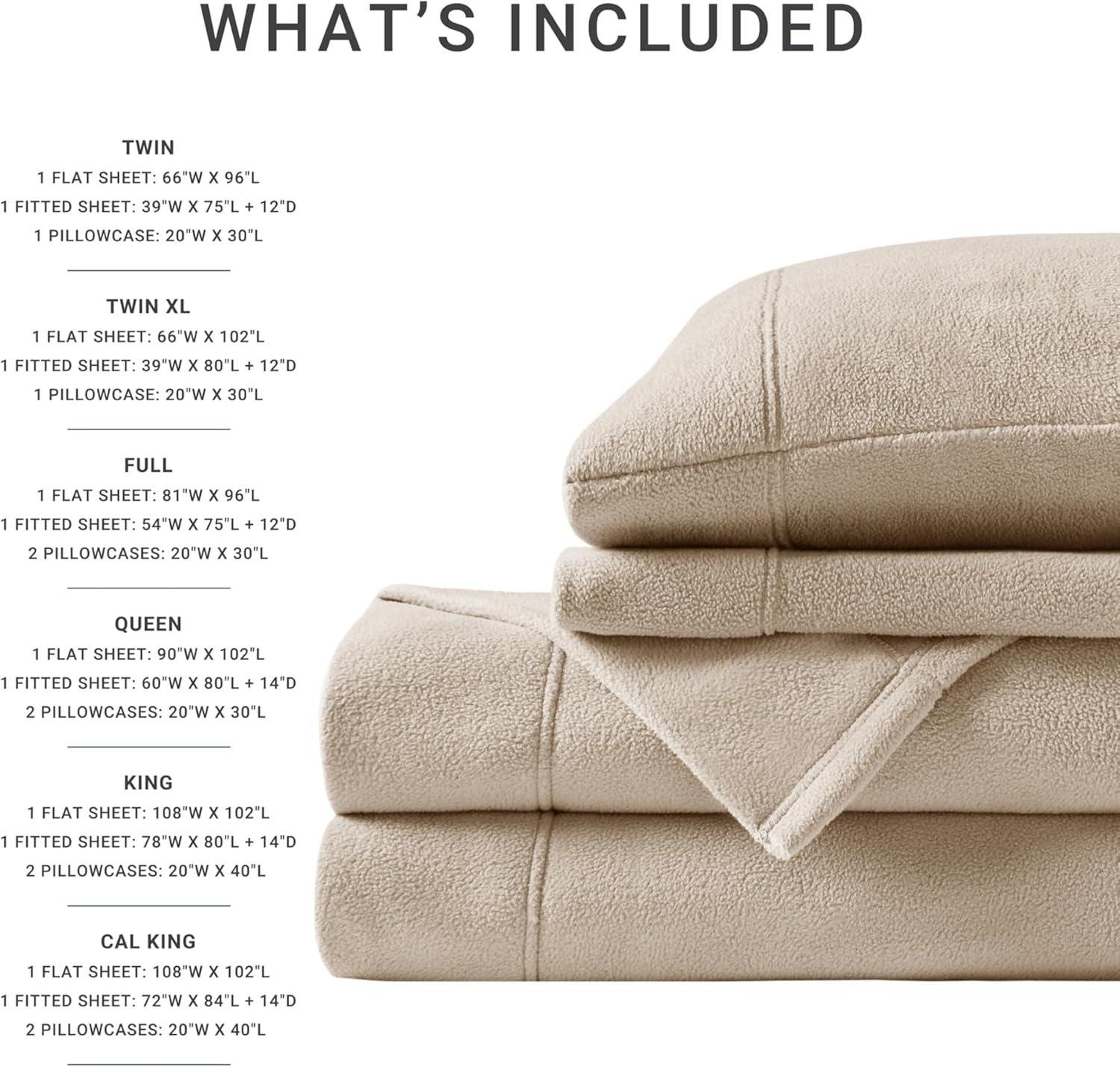 Madison Park Micro Fleece Sheet Set