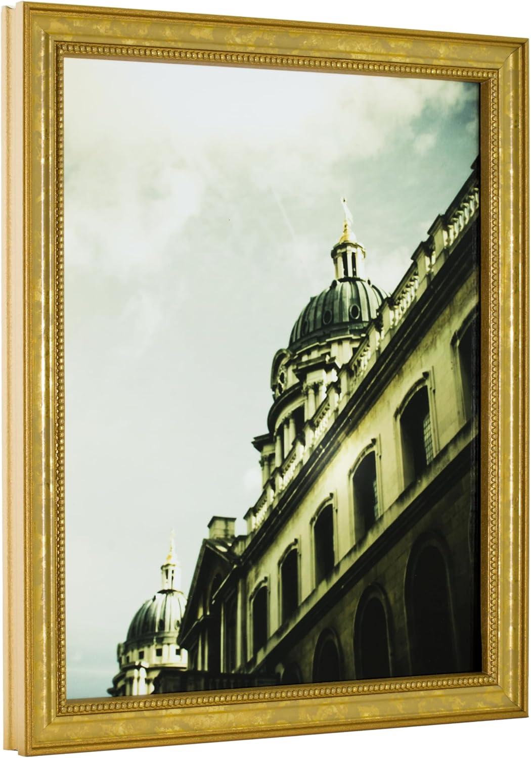 Craig Frames Stratton 4x6 inch Aged Gold Picture Frame, Set of 4