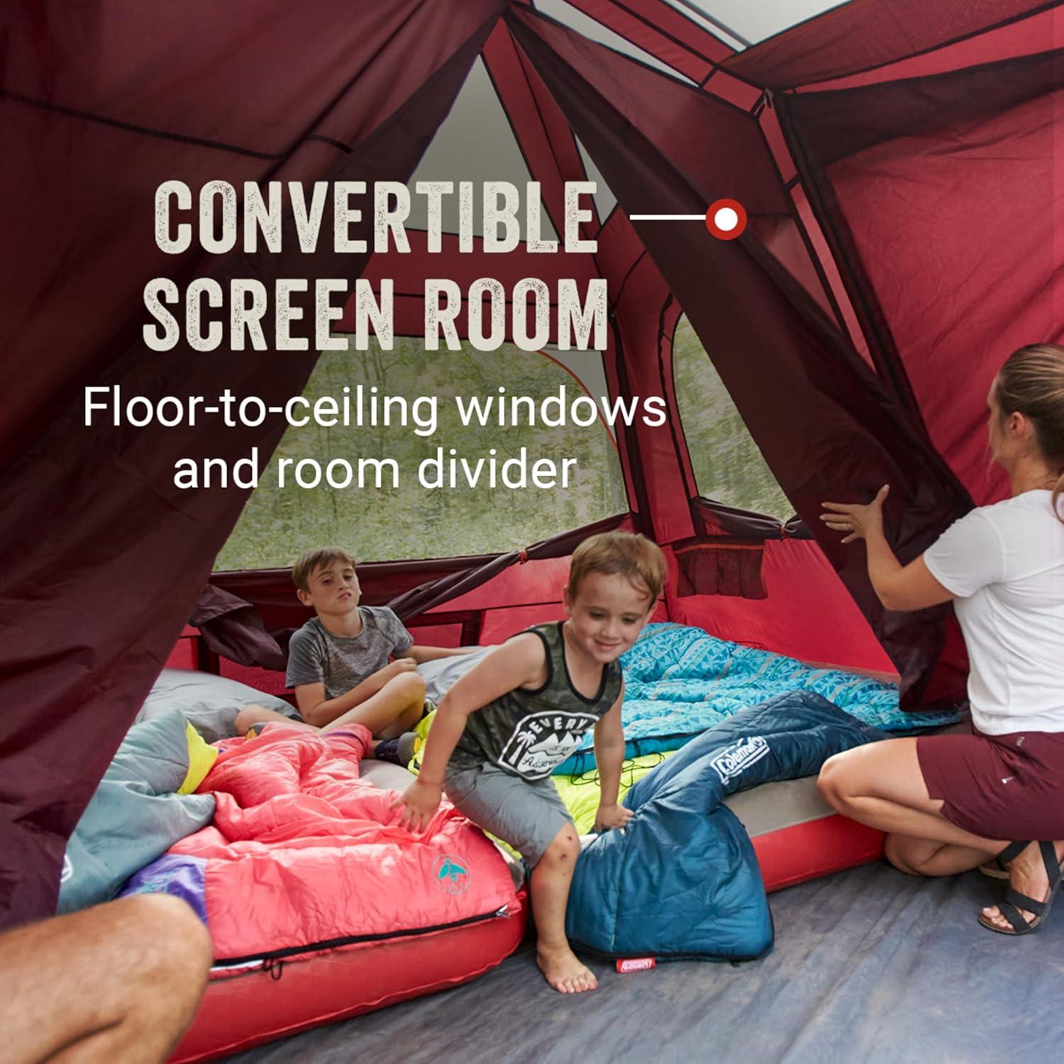 Coleman Skylodge™ 8-Person Instant Camping Tent, Blackberry