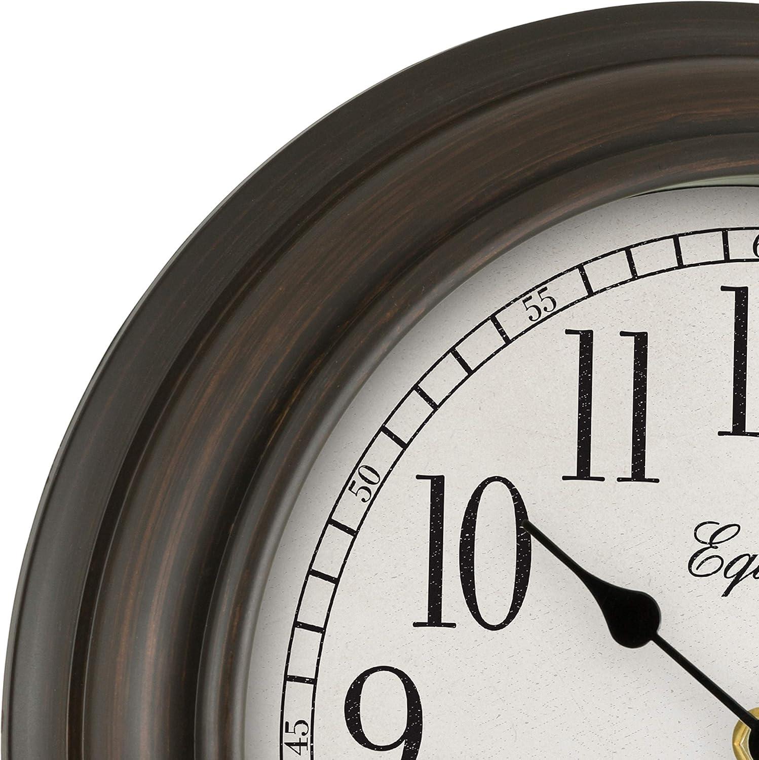 Equity by La Crosse 12 Inch Cora Quartz Analog Wall Clock, 20898