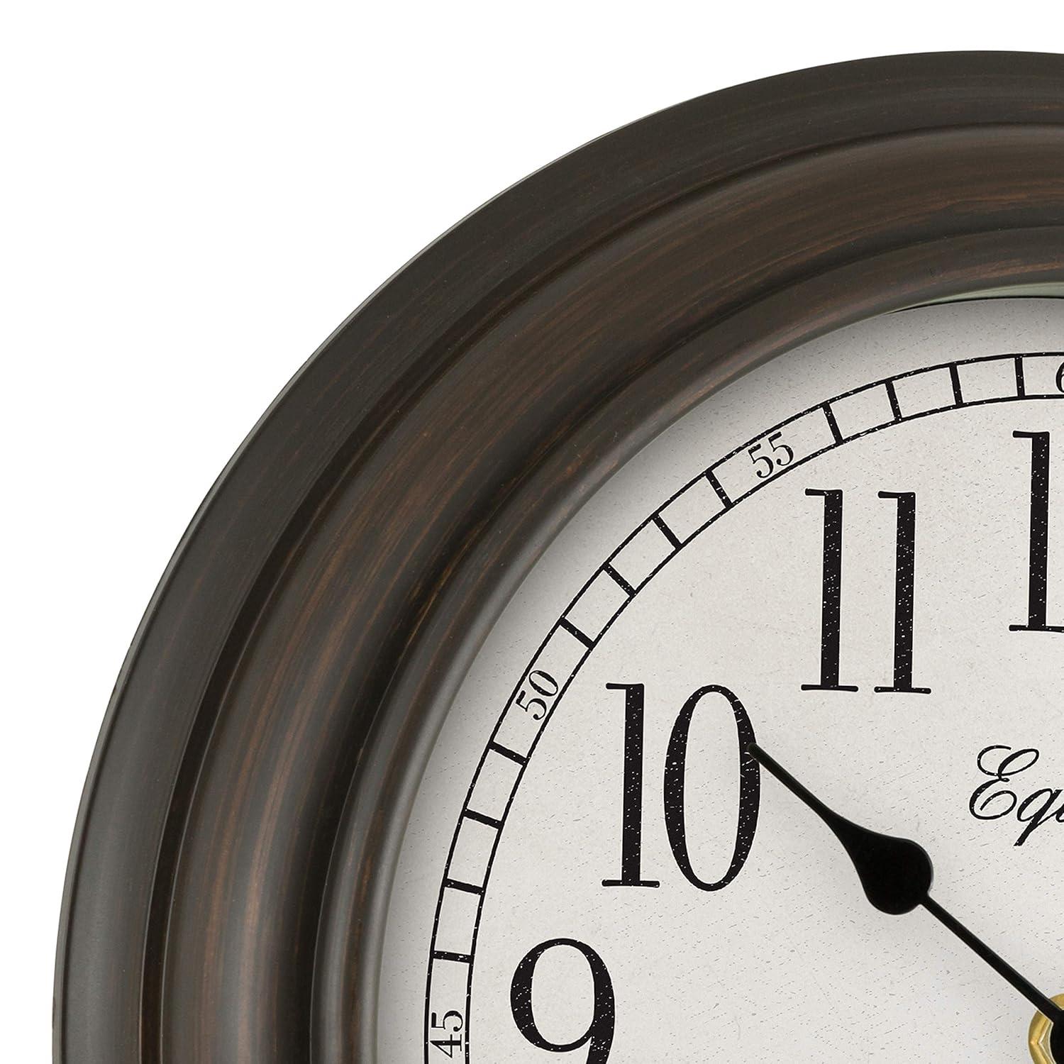 Equity by La Crosse 12 Inch Cora Quartz Analog Wall Clock, 20898