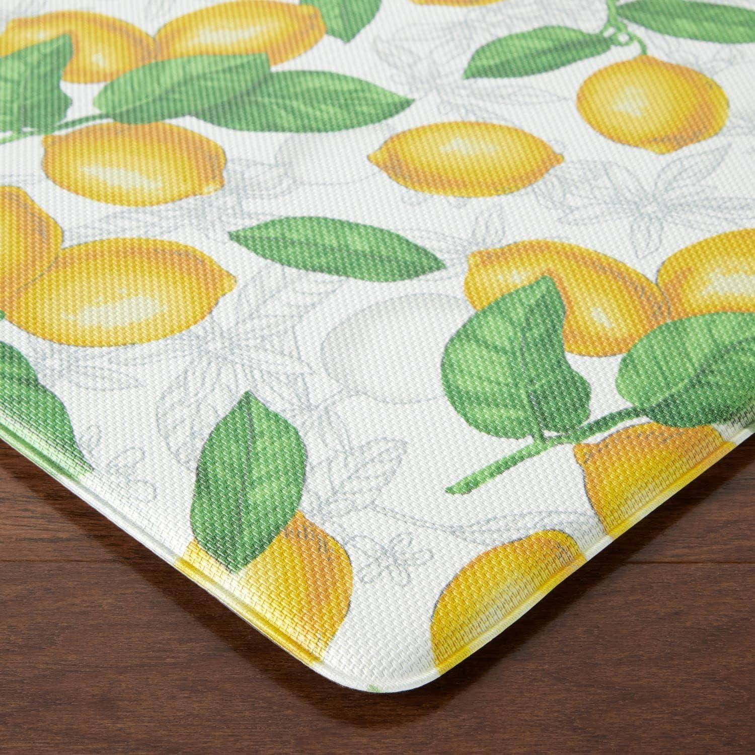 Martha Stewart Bloomfield Lots Of Lemons Anti-Fatigue Kitchen Mat