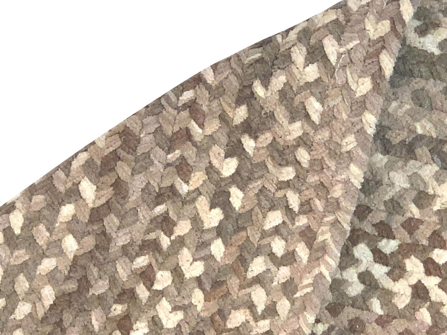 Better Trends Braided Runner Rug 24"x 72" 100% Cotton Rug for Indoor Use, Area Rug for Bedroom Ombre Chenille Collection - (Beige)