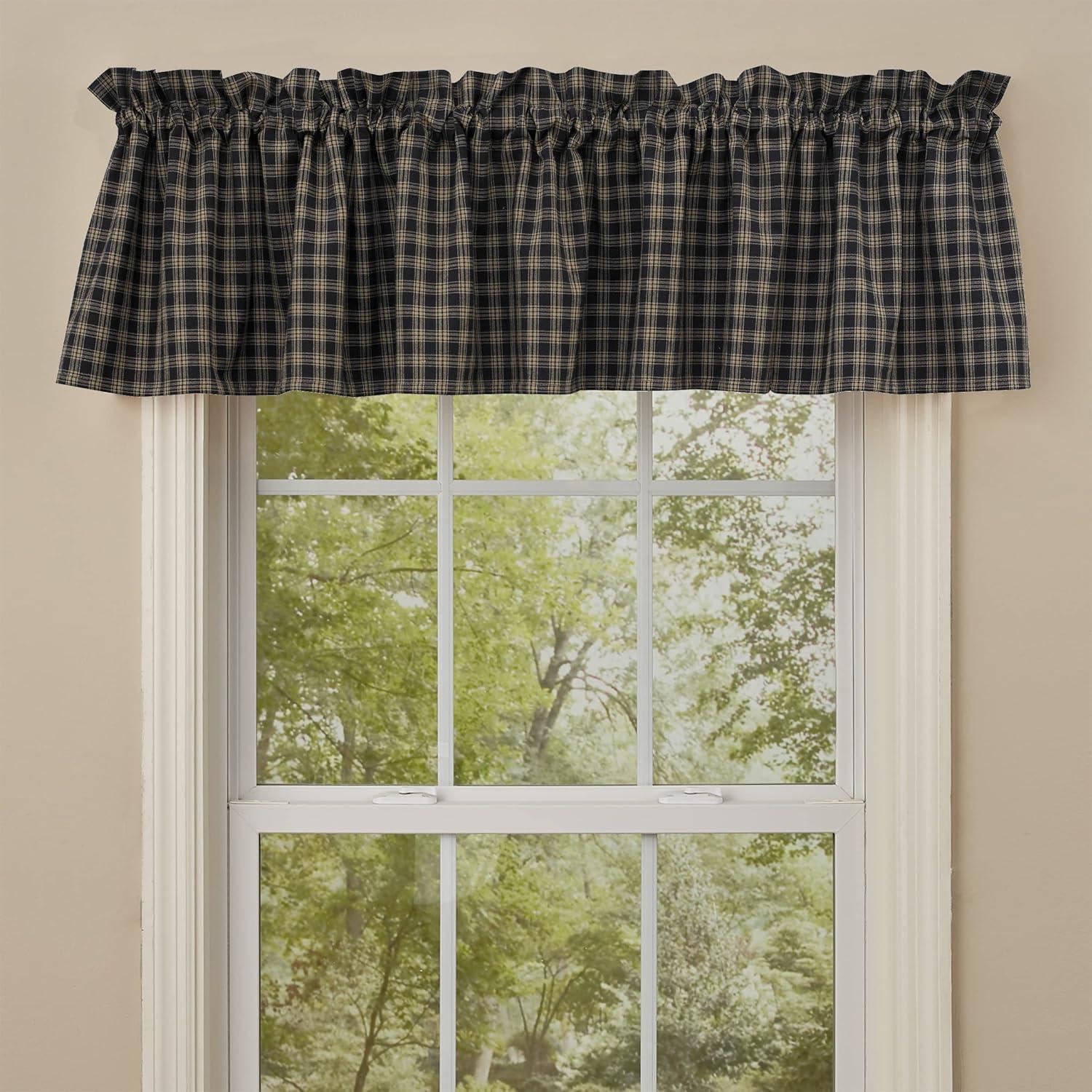 Park Designs Sturbridge Black Valance 14''L