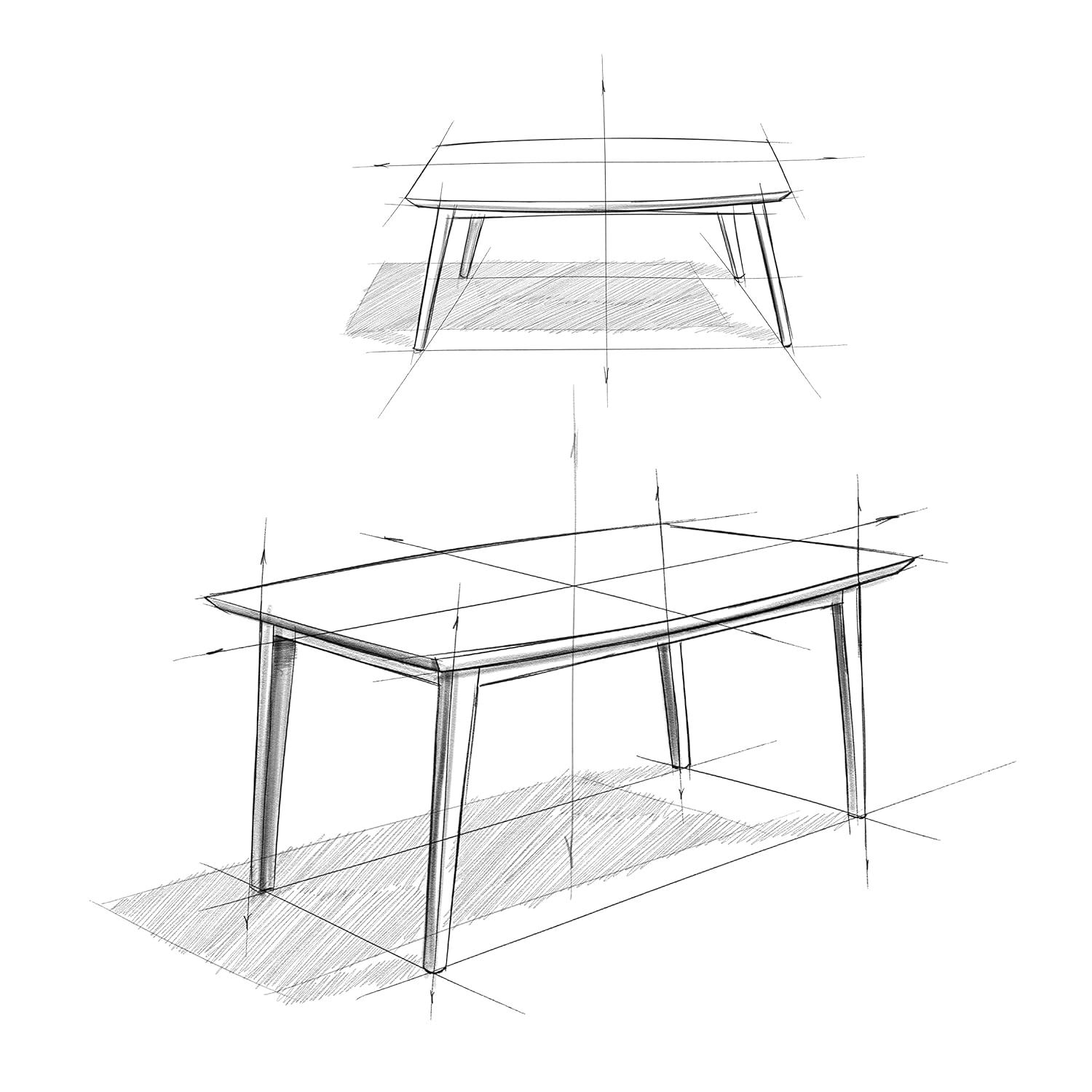 Simpli Home Draper Dining Table in Java Brown