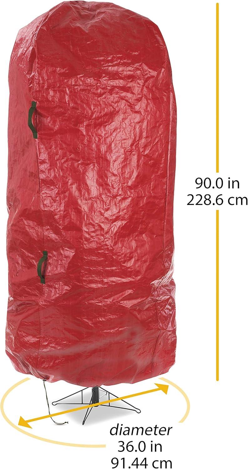 Large Red Polypropylene Standing Christmas Tree Storage Bag