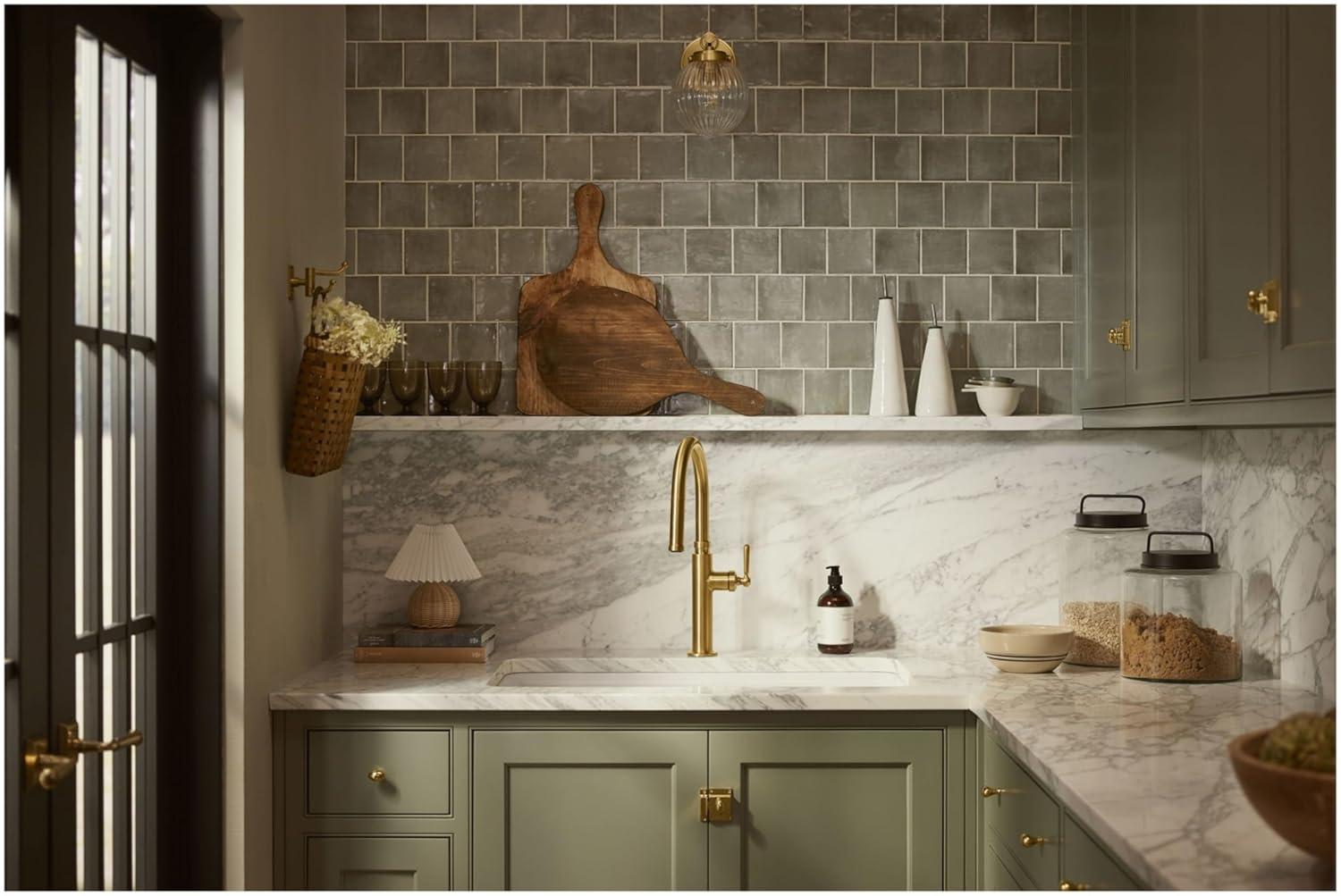 Edalyn by Studio McGee Pull-Down Kitchen Sink Faucet with Three-Function Sprayhead