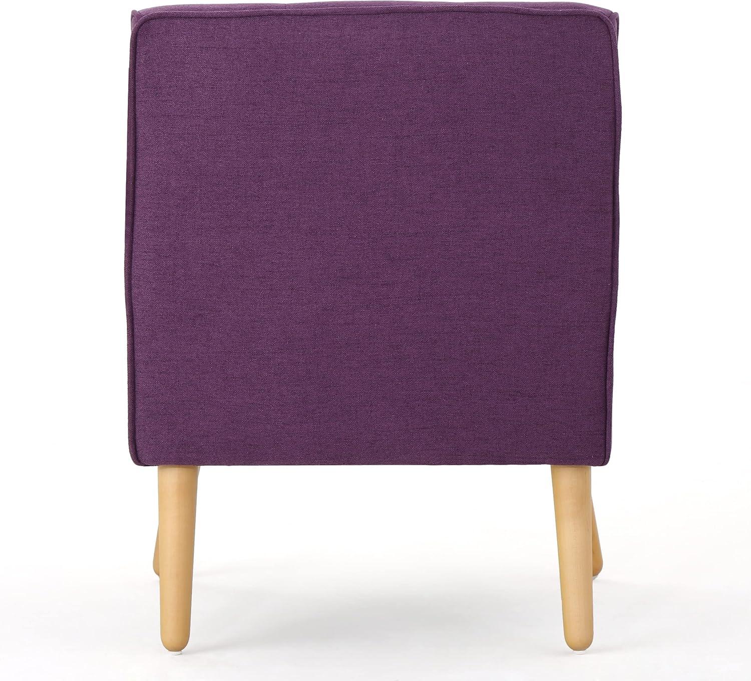 Felicity Mid-Century Armchair Purple - Christopher Knight Home: Tufted, Upholstered, Comfortable for Reading & Living Room