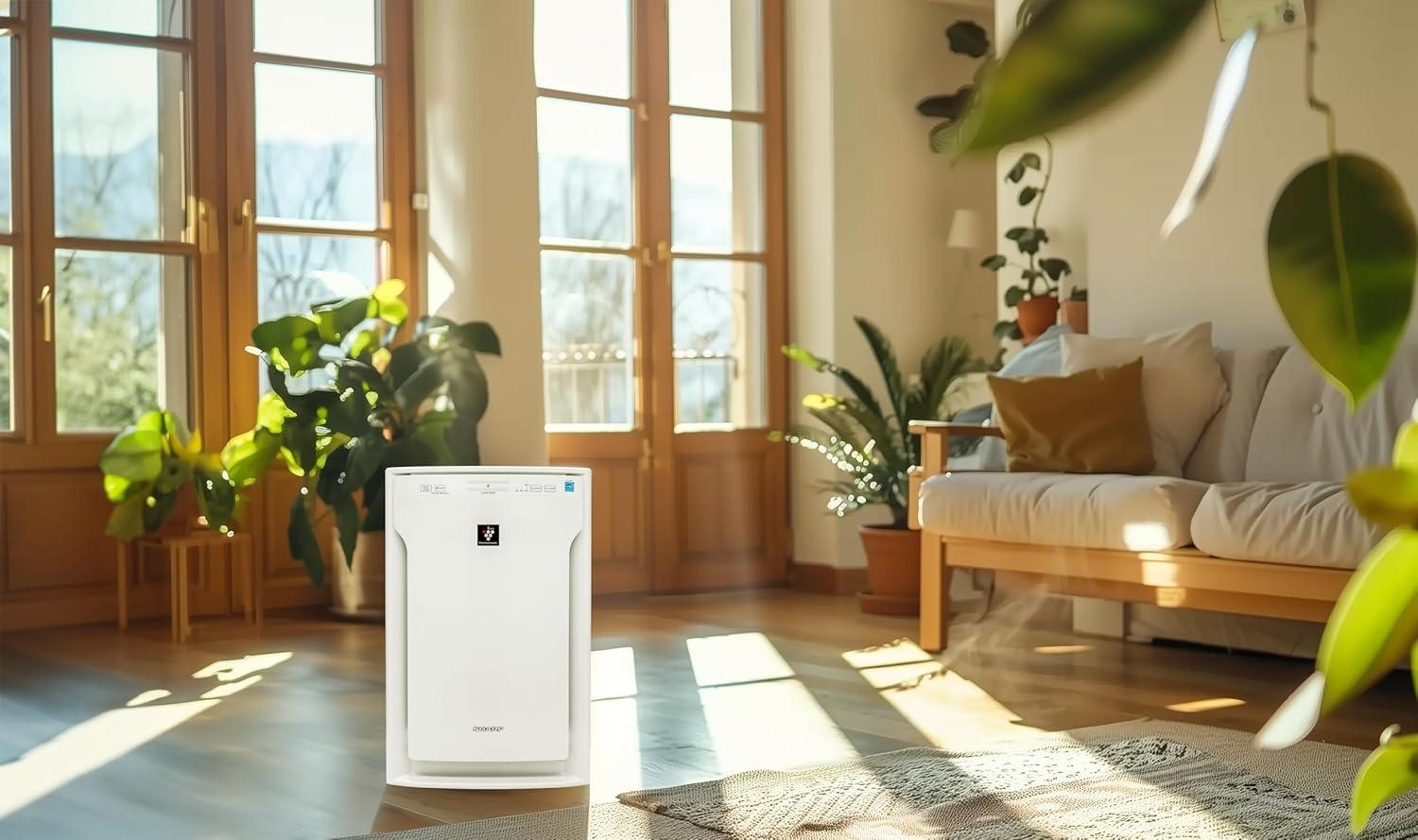 Sharp True HEPA Air Purifier with Plasmacluster Ion Technology for Extra-Large Rooms (FPA80UW)