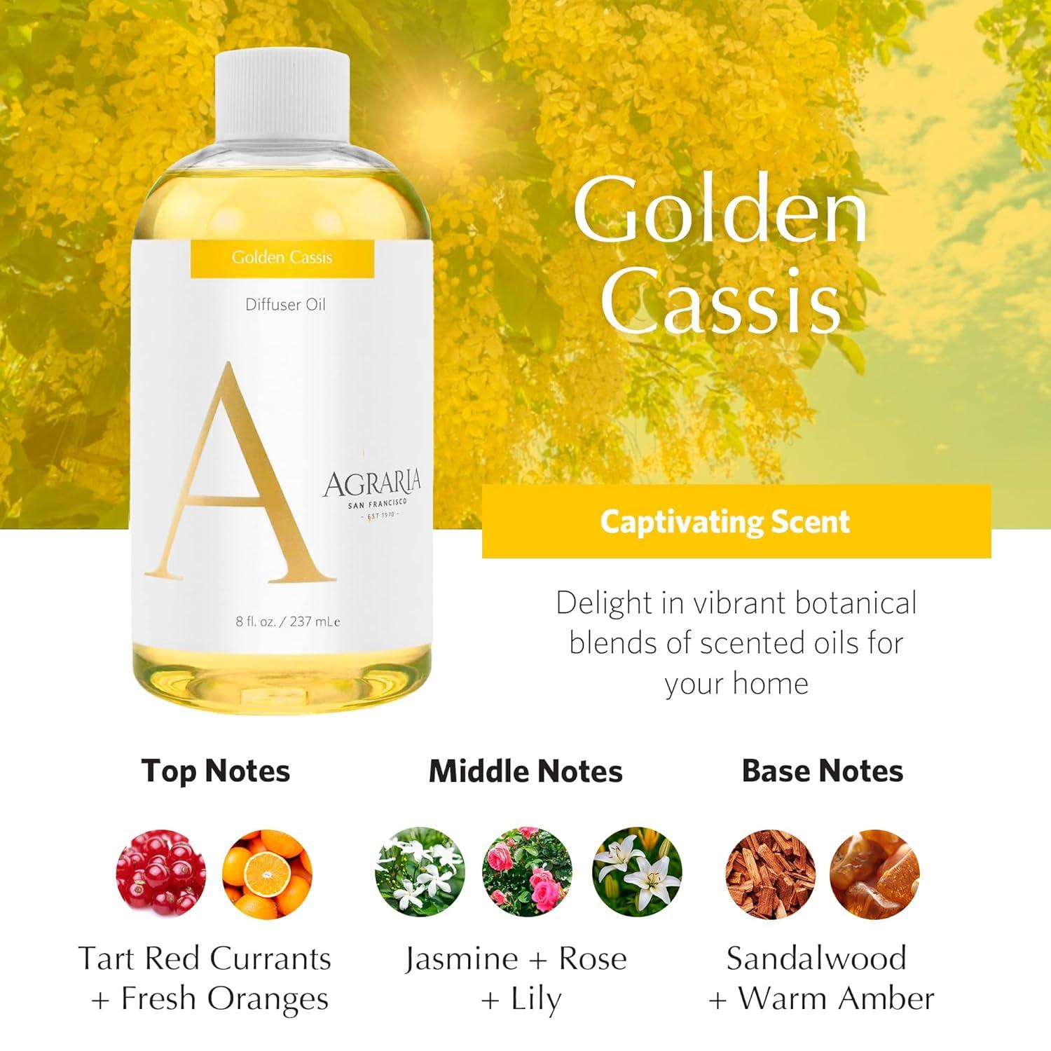 Golden Cassis 8 oz. Diffuser Refill for Home Fragrancing