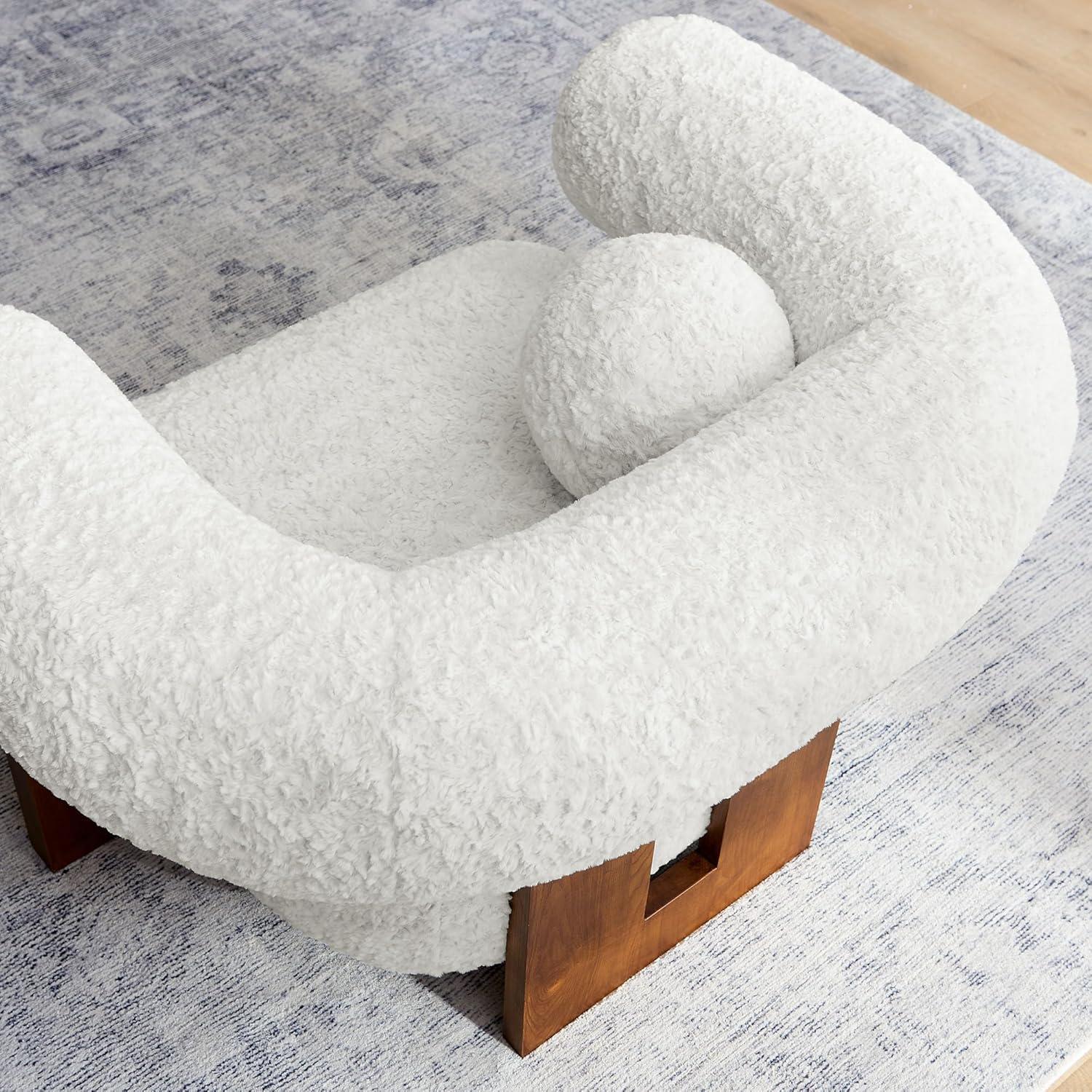 Modway Jace Faux Fur Fabric Accent Chair