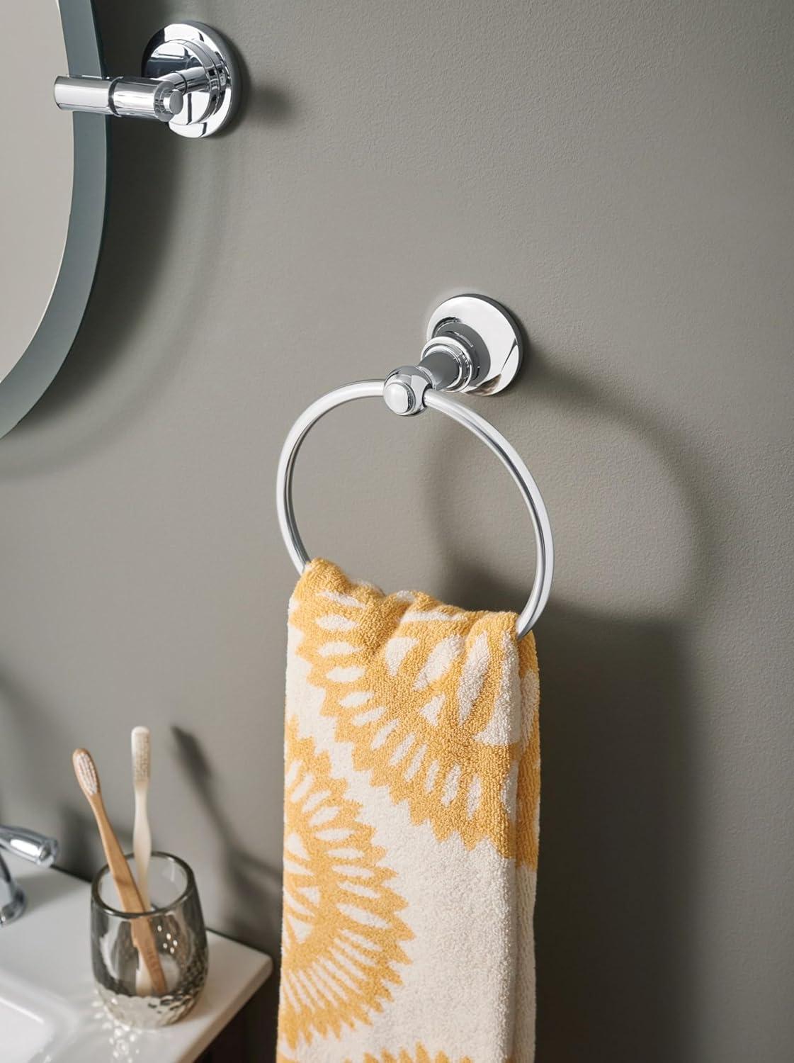 Vale Chrome Wall Mounted Towel Ring