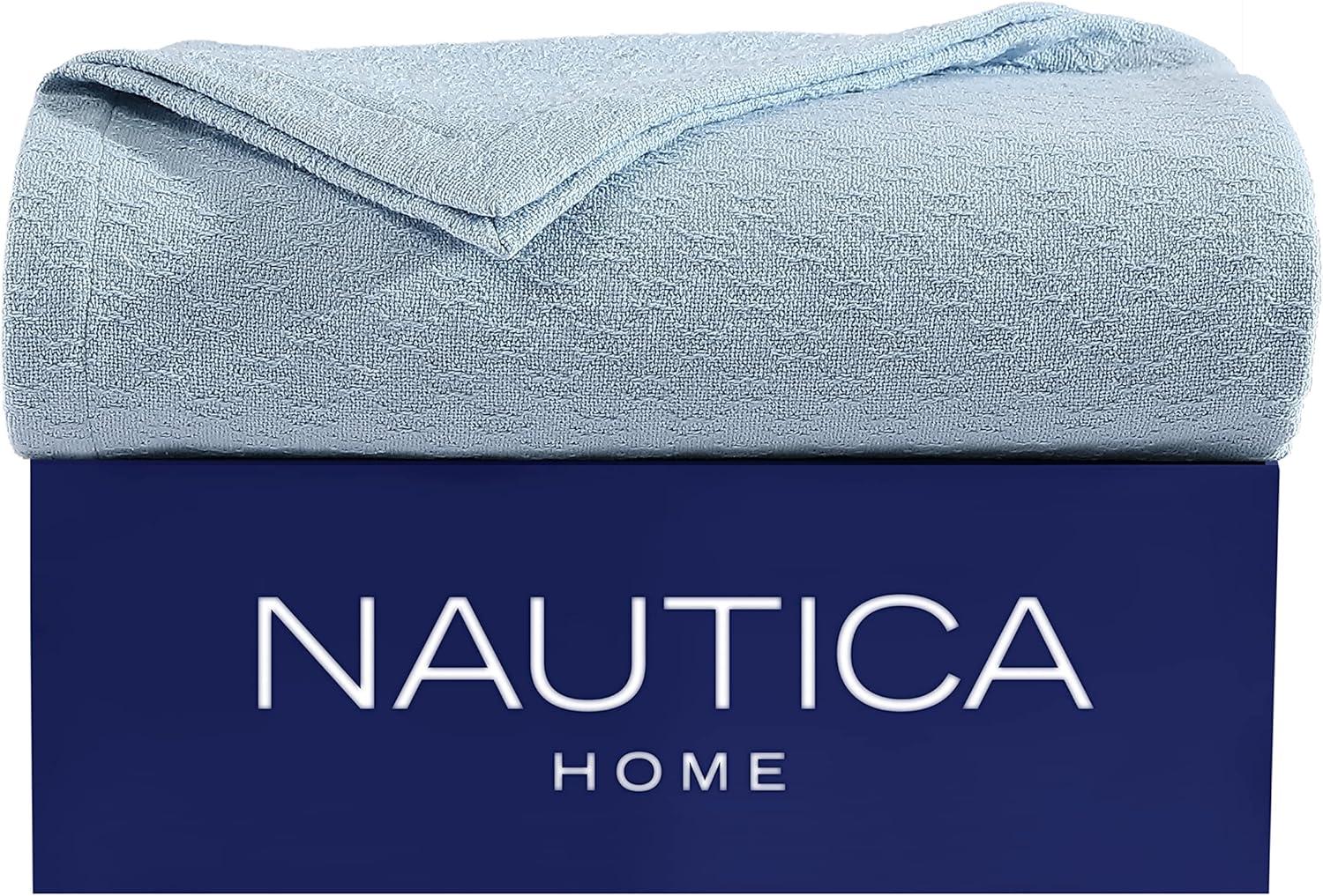 King Size Organic White Cotton Machine Washable Blanket