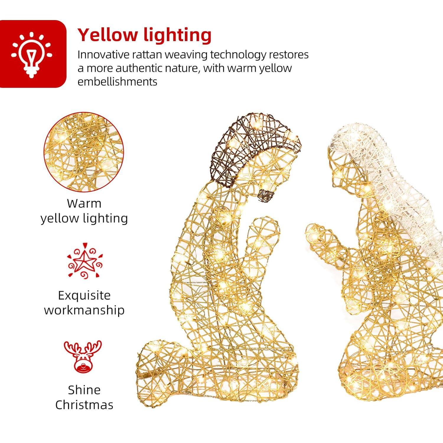 The Holiday Aisle® Christmas Nativity Scene Yard Decoration Light Display