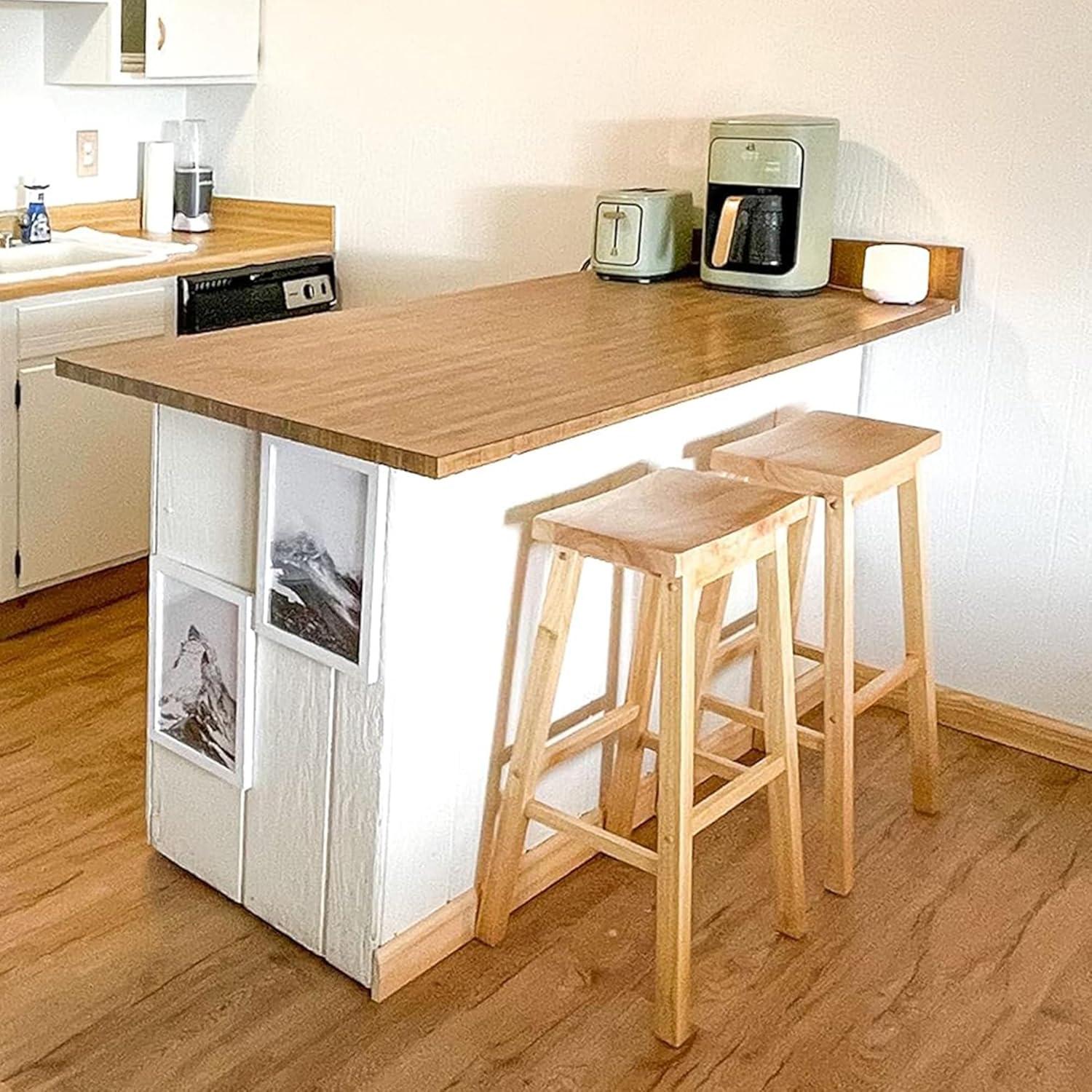 PJ Wood Solid Wood Accent Stool