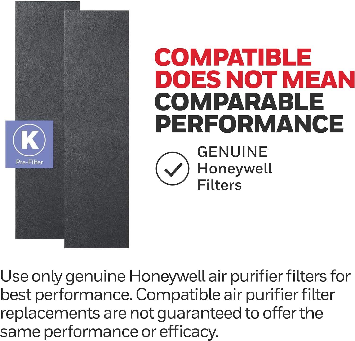 Honeywell HFD-120-Q QuietClean Air Purifier with Permanent Washable Filters, Medium Rooms (170 sq. ft.), Black