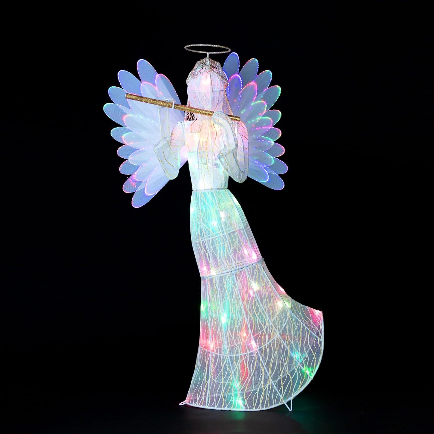 Mr. Christmas 3' Outdoor Animated Fiber-Optic Angel