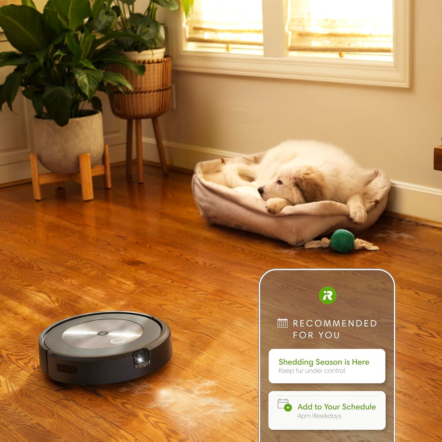 Open Box iRobot® Roomba® j7+ (7550) Self-Emptying Robot Vacuum Cleaner - Smart Mapping