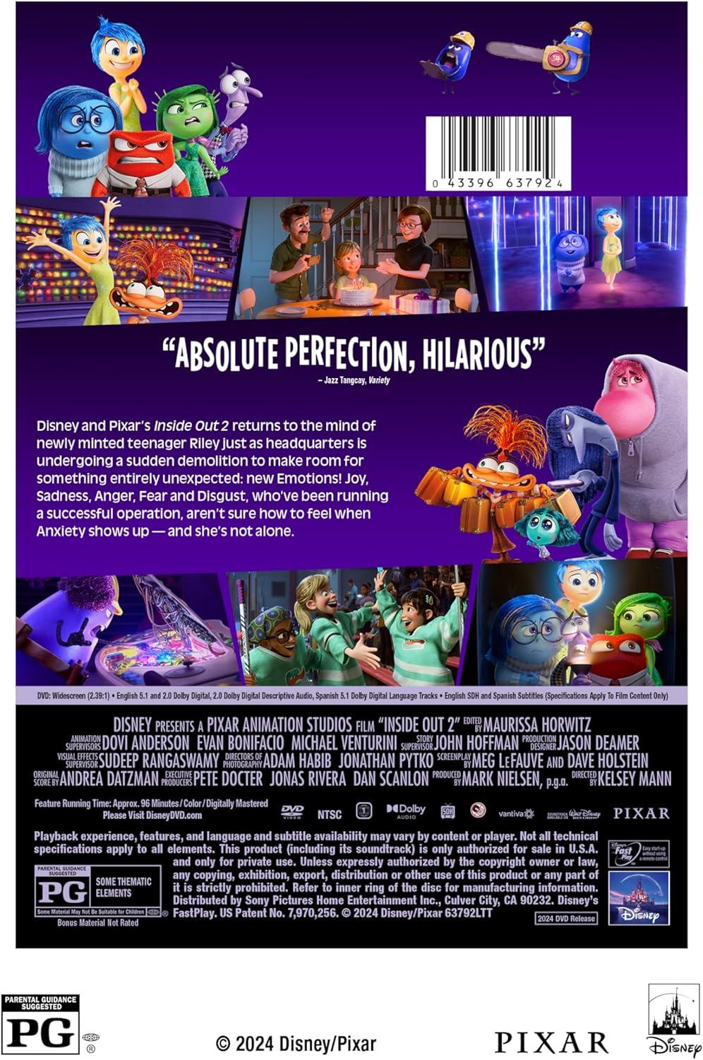 Inside Out 2 (DVD)(2024)