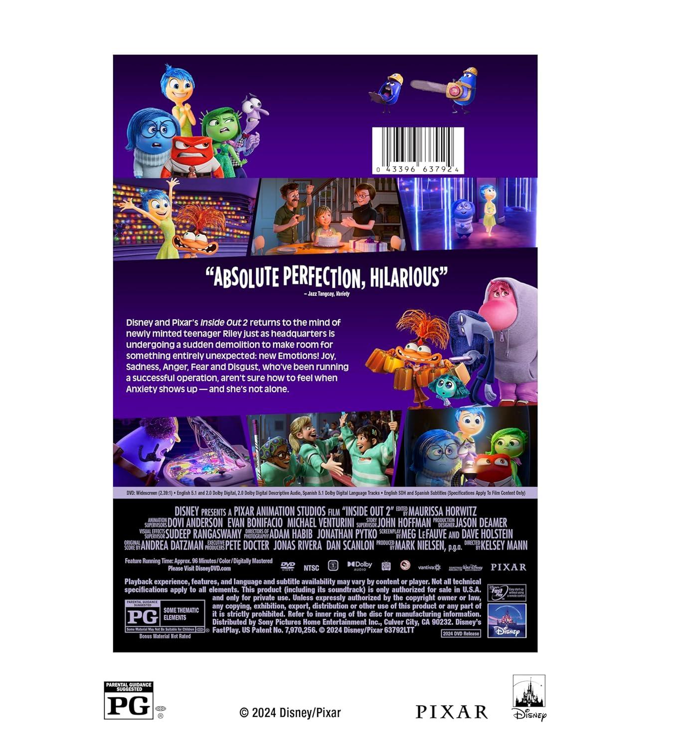 Inside Out 2 (DVD)(2024)