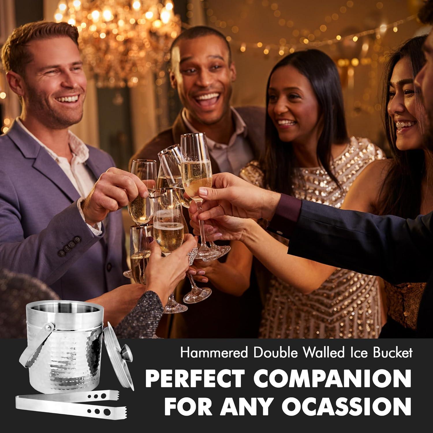 BirdRock Home Stainless Steel Ice Bucket