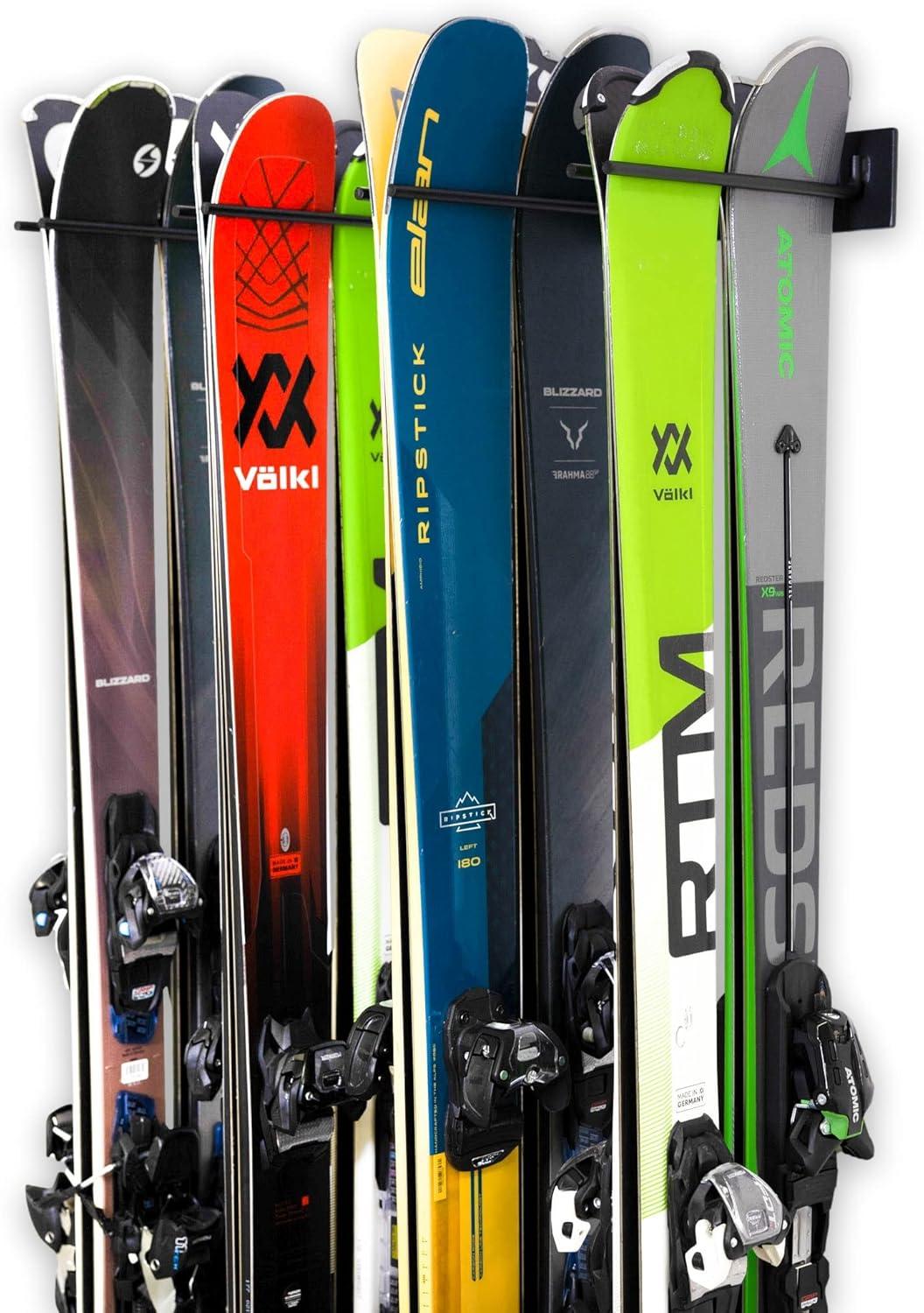 StoreYourBoard Snowbasin Ski Storage Rack | Holds 16 Pairs of Skis