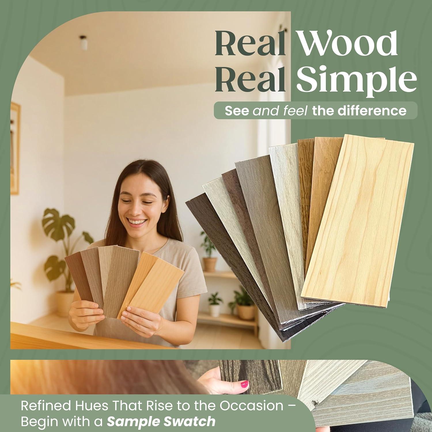 TIMBERCHiC 100% Wood Wall Planks - Made in USA - Peel-and-Stick Wall Panels for Interior Decor - Premium Smooth Finish - DIY Adhesive Wall Panels, Slate (4" x 20 Sq Ft)